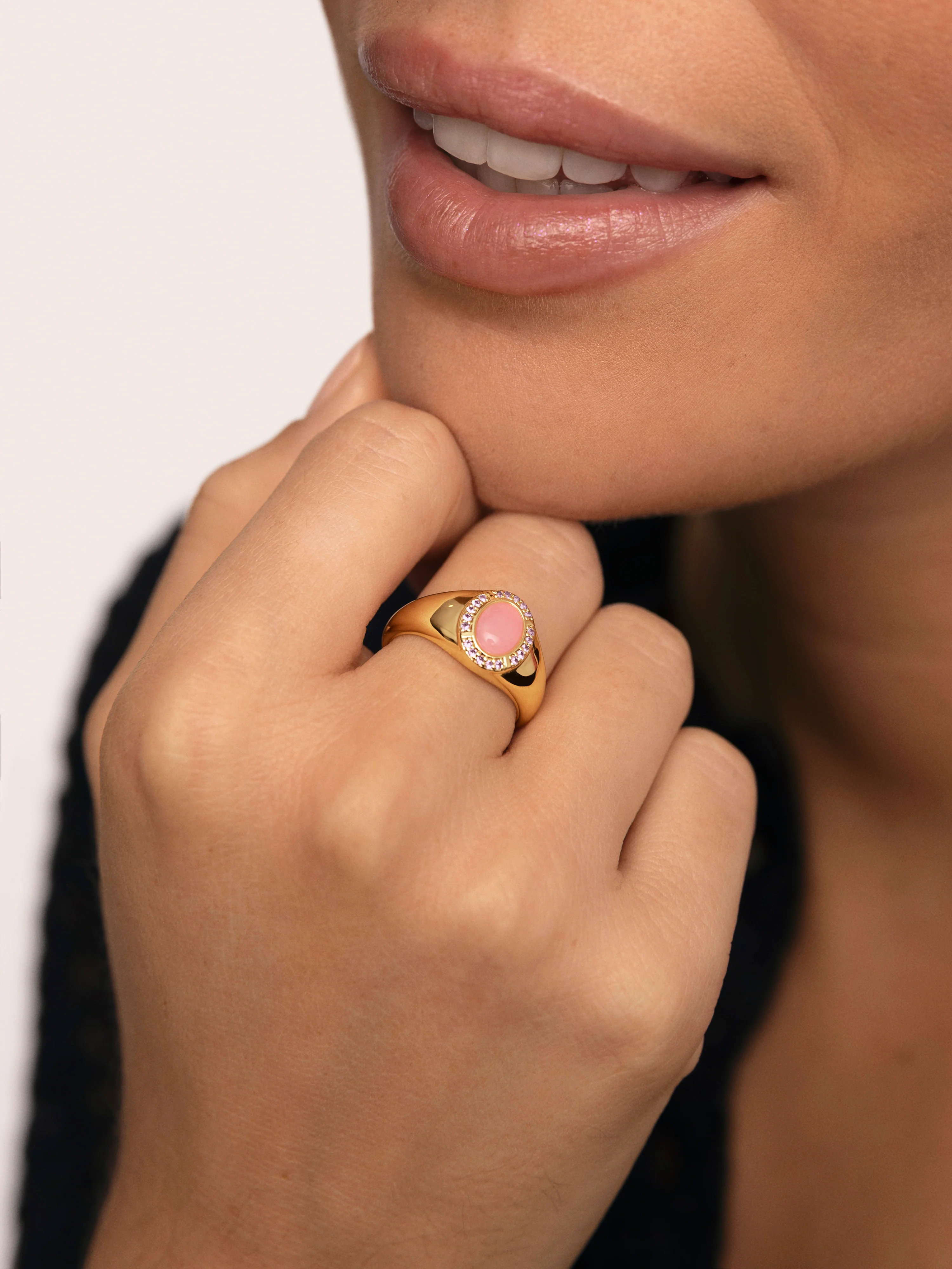 Anillo Amanda Rosa Baño Oro - Image 2