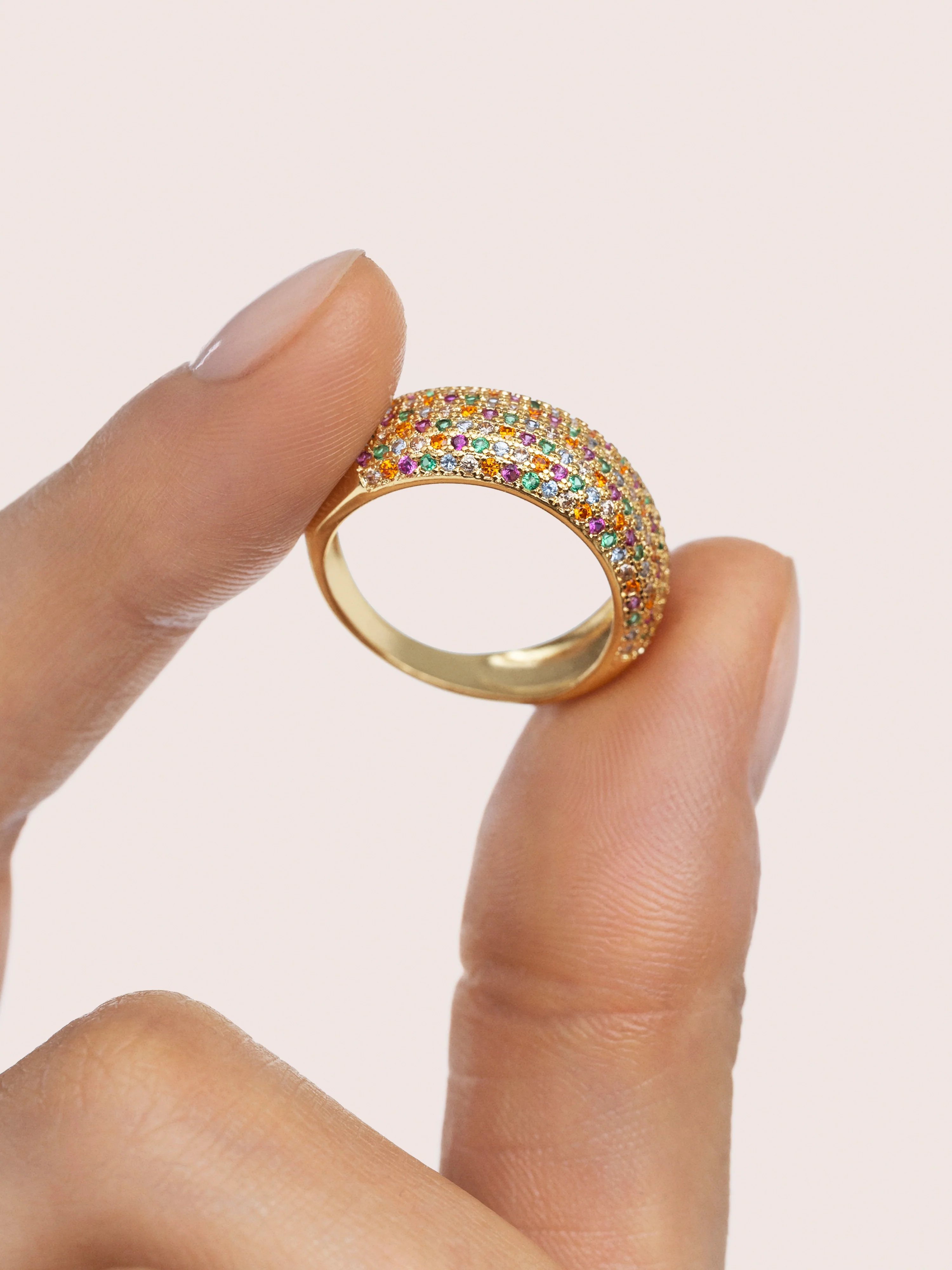Anillo Dancing Colors Baño Oro - Image 4