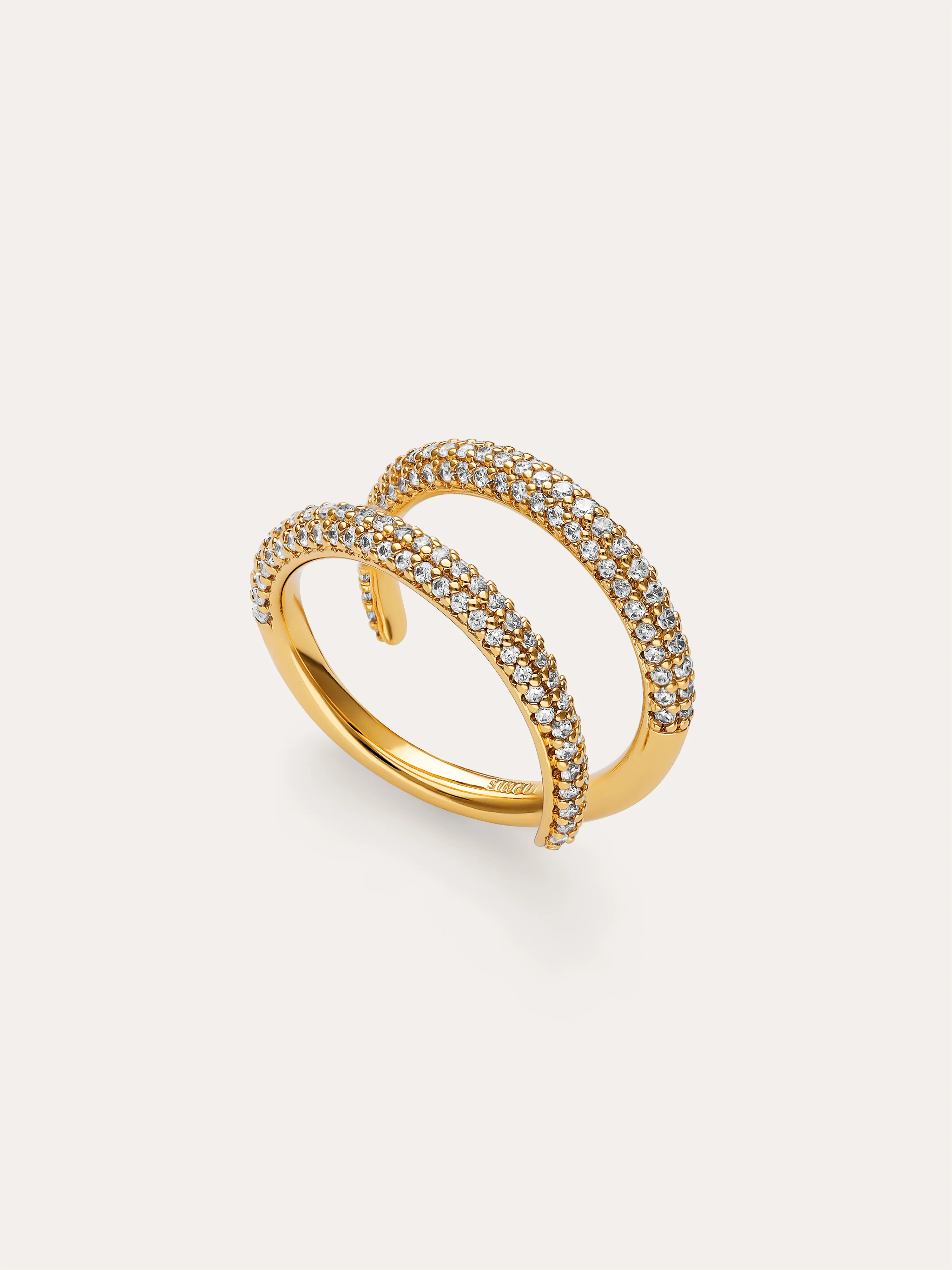 Anillo Doble Scarlett Baño Oro - Image 3