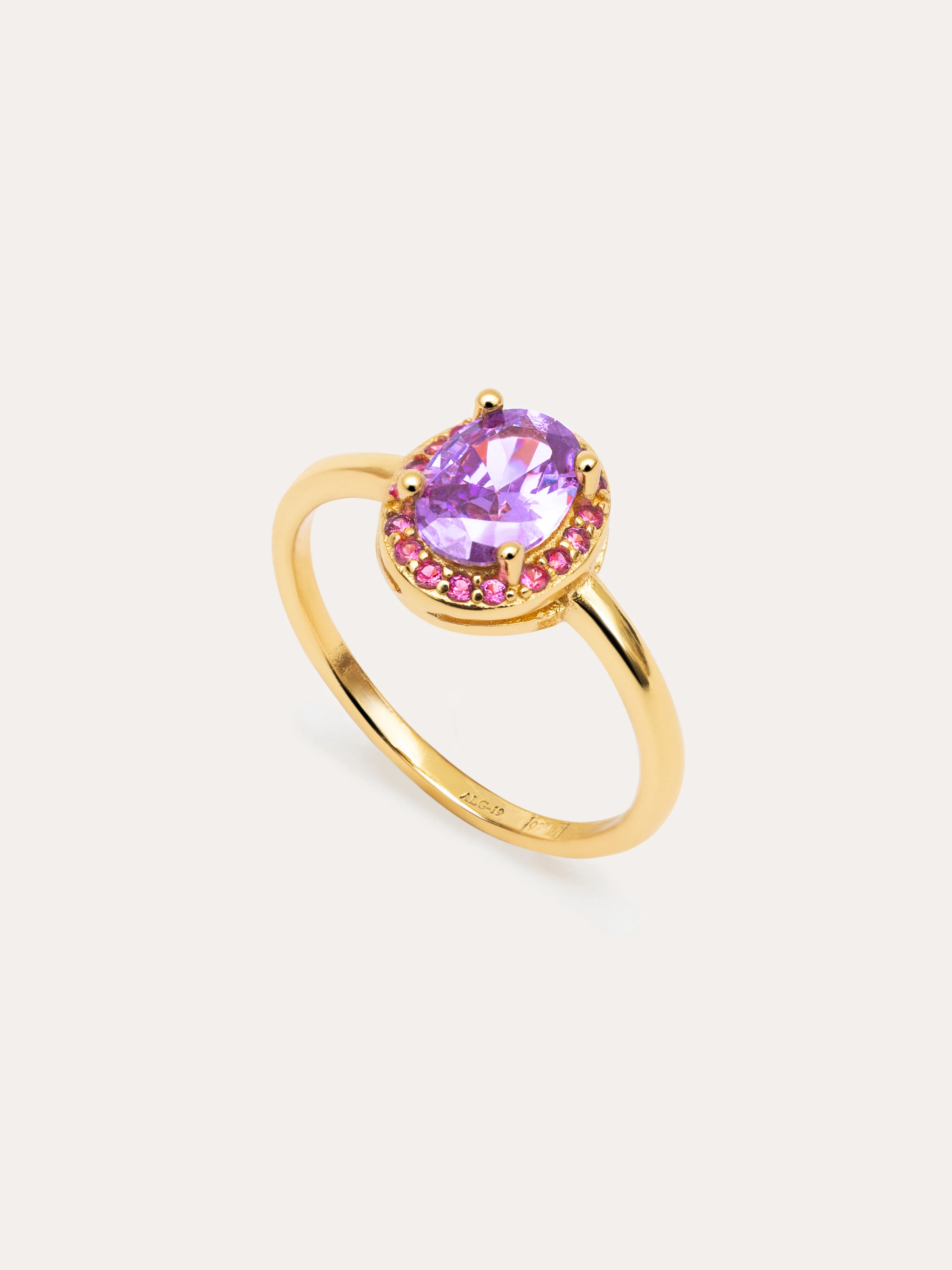 Anillo Grape Colors Plata Baño Oro - Image 3
