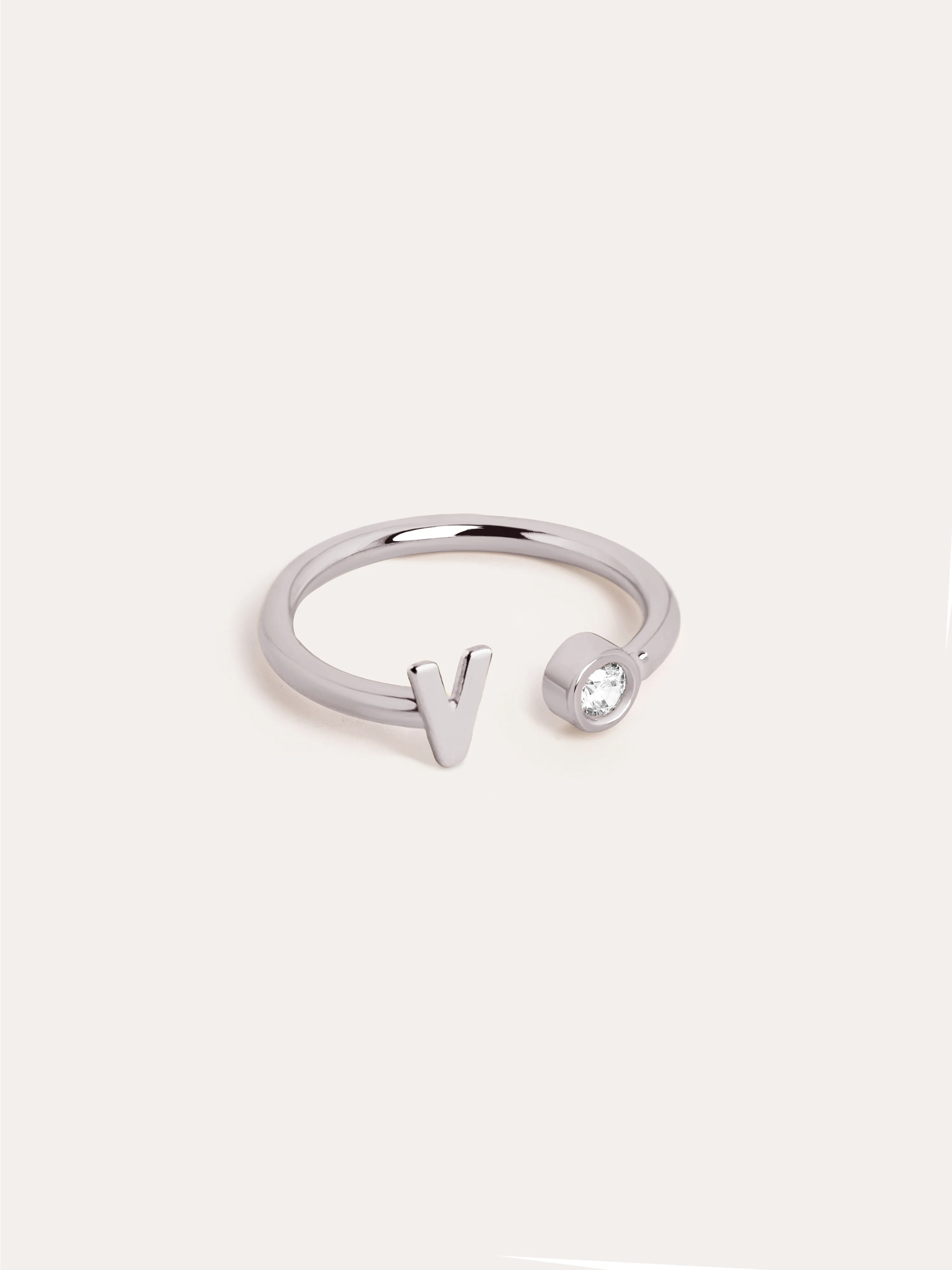 Anillo Personalizado Letter Spark Plata - Image 26