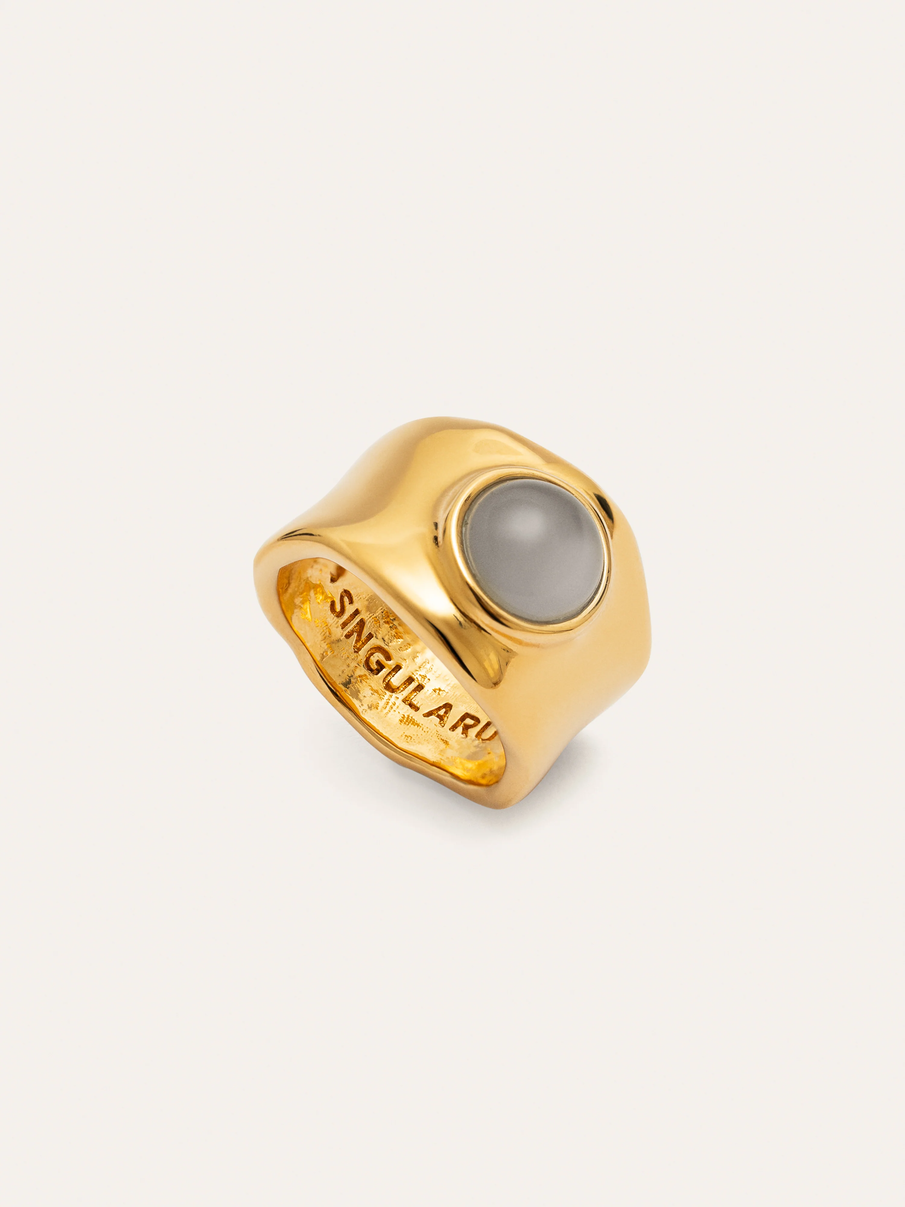 Anillo My Blue Stone Baño Oro - Image 3