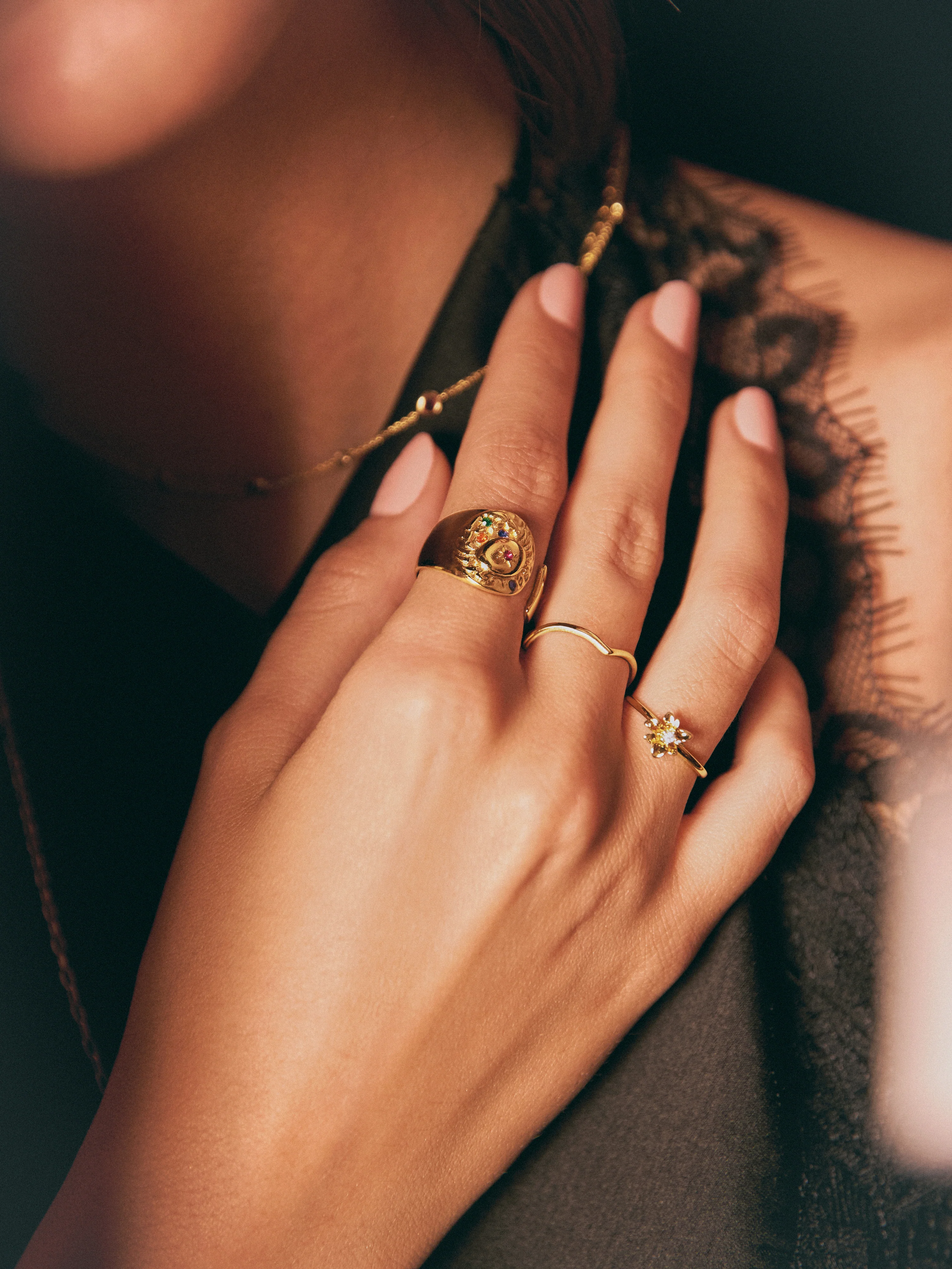 Anillo Gardenia Baño Oro - Image 4