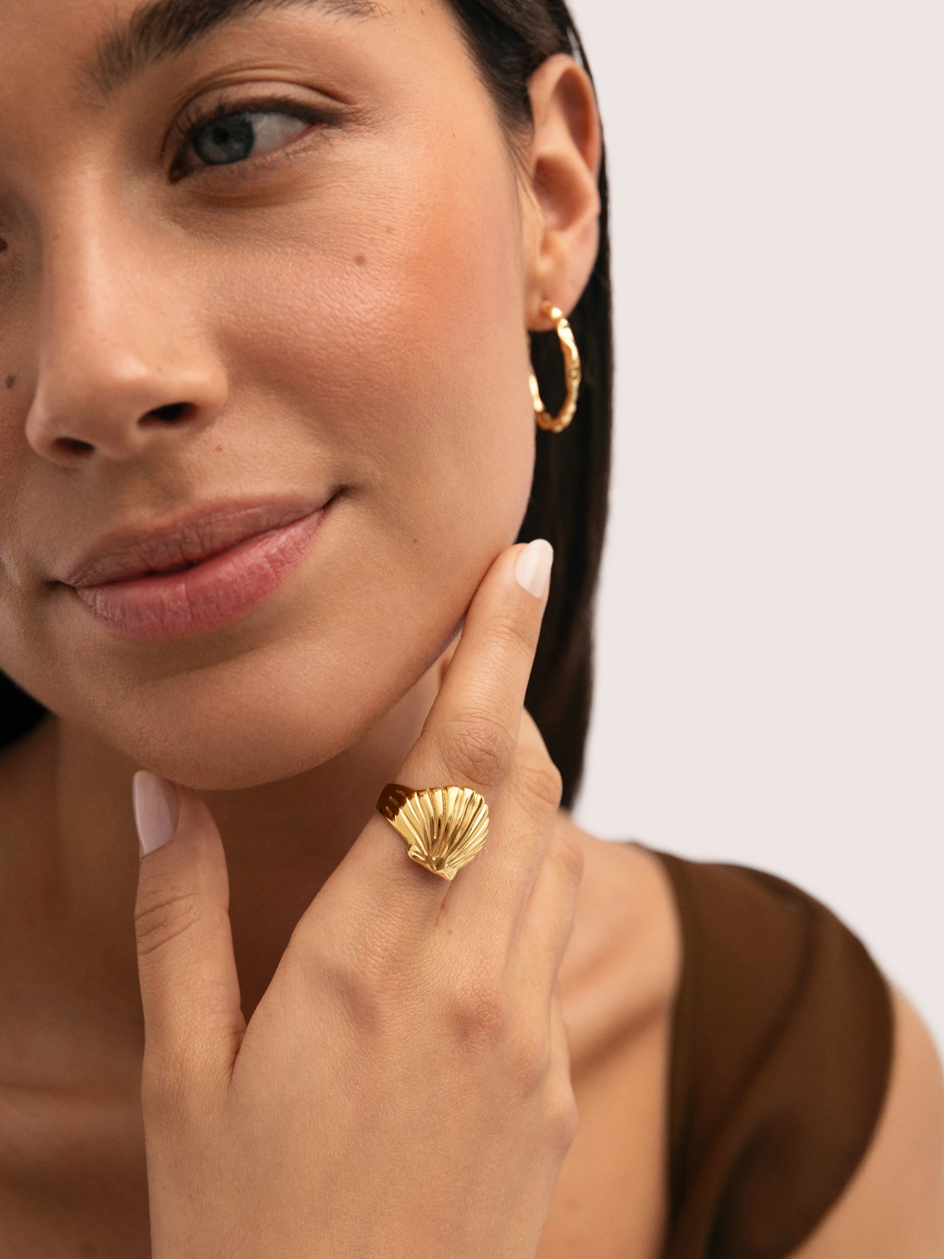 Anillo Shelly Acero Baño Oro - Image 2