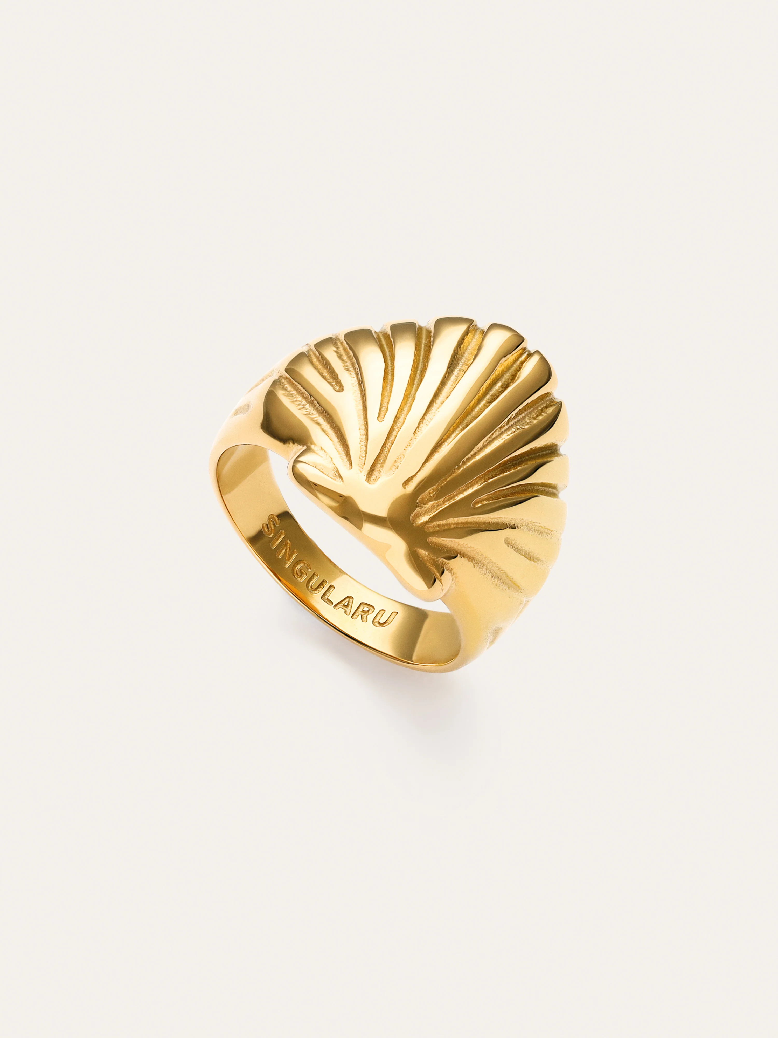 Anillo Shelly Acero Baño Oro - Image 3