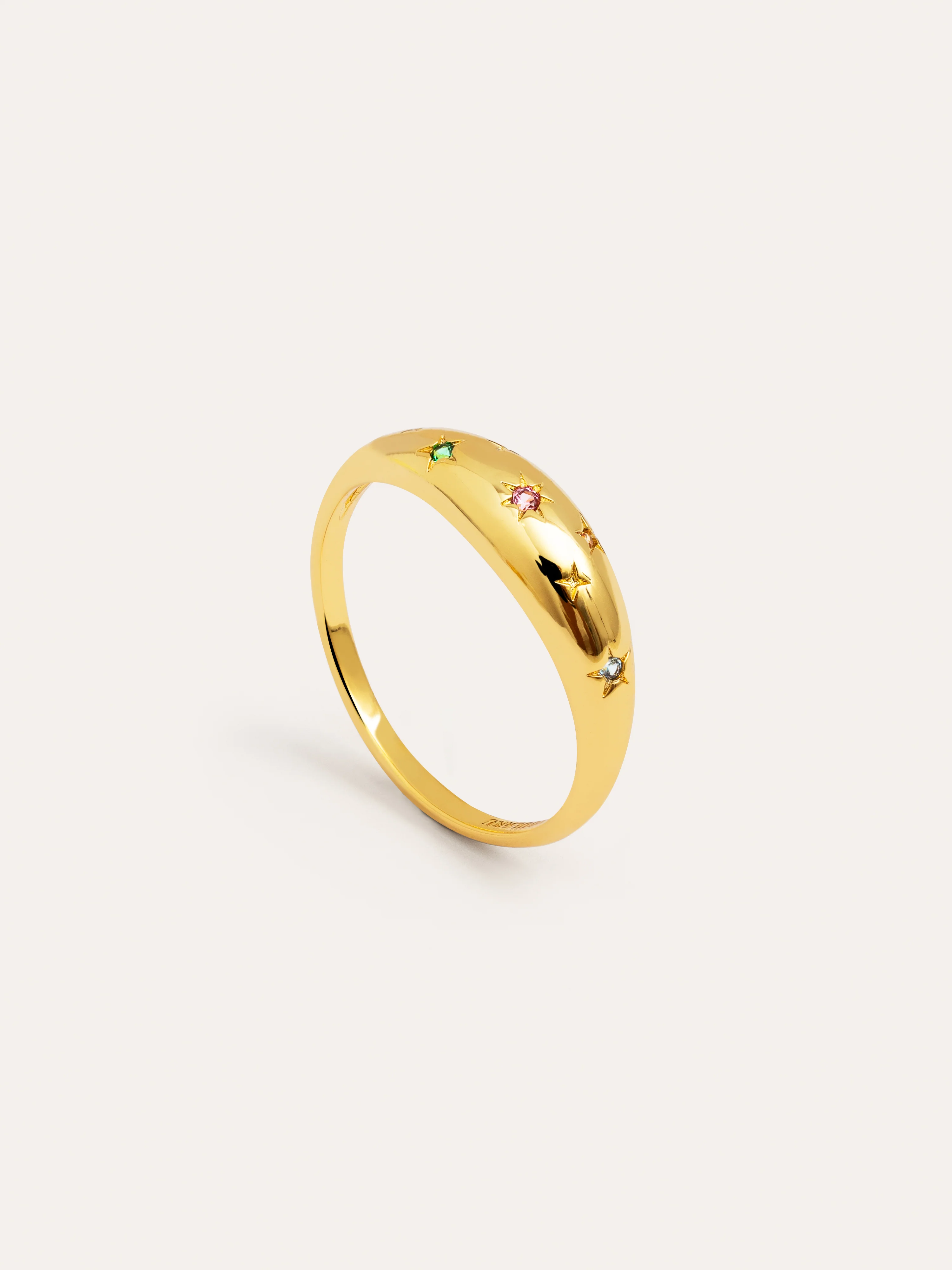 Anillo Spark Color Baño Oro - Image 3