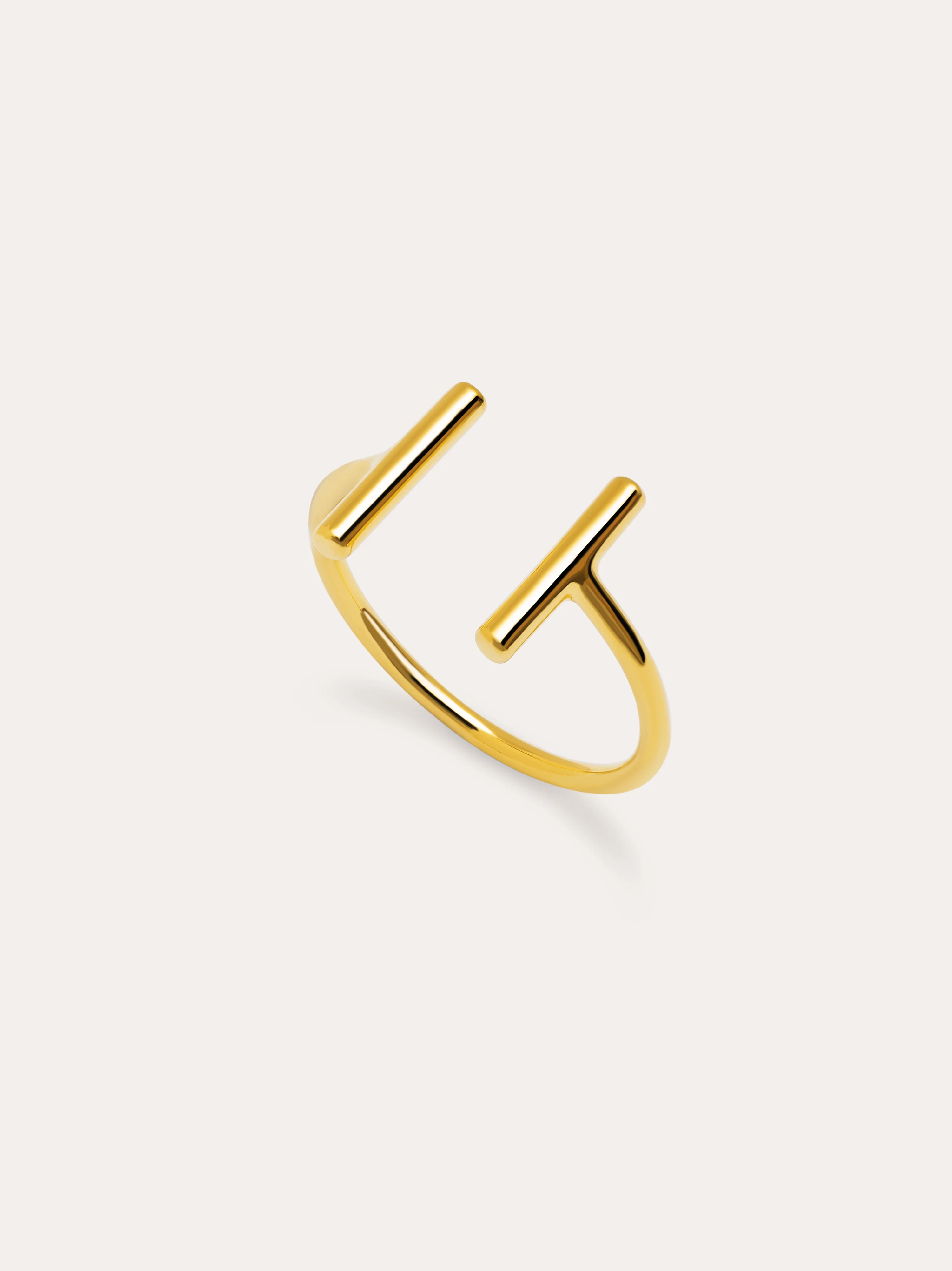 Anillo Sticks Plata Baño Oro - Image 3