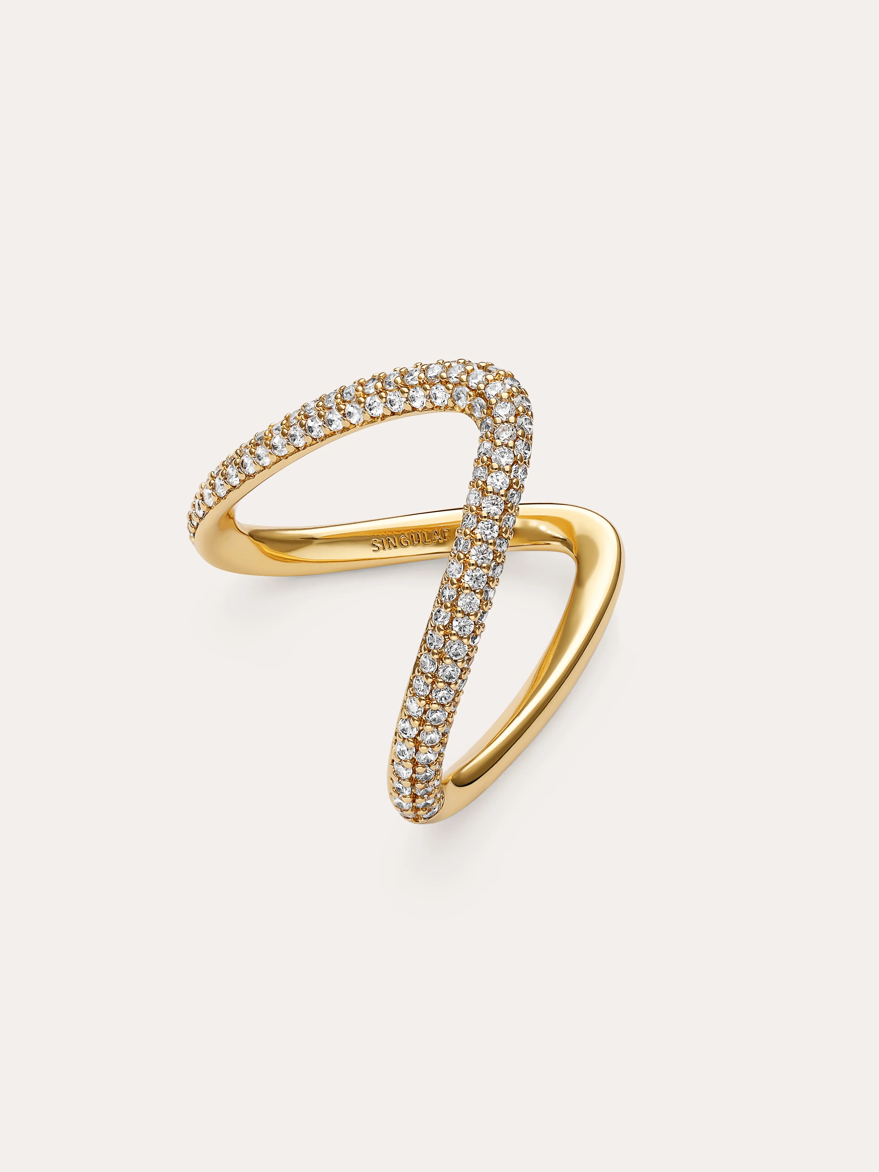 Anillo V Scarlett Baño Oro - Image 3