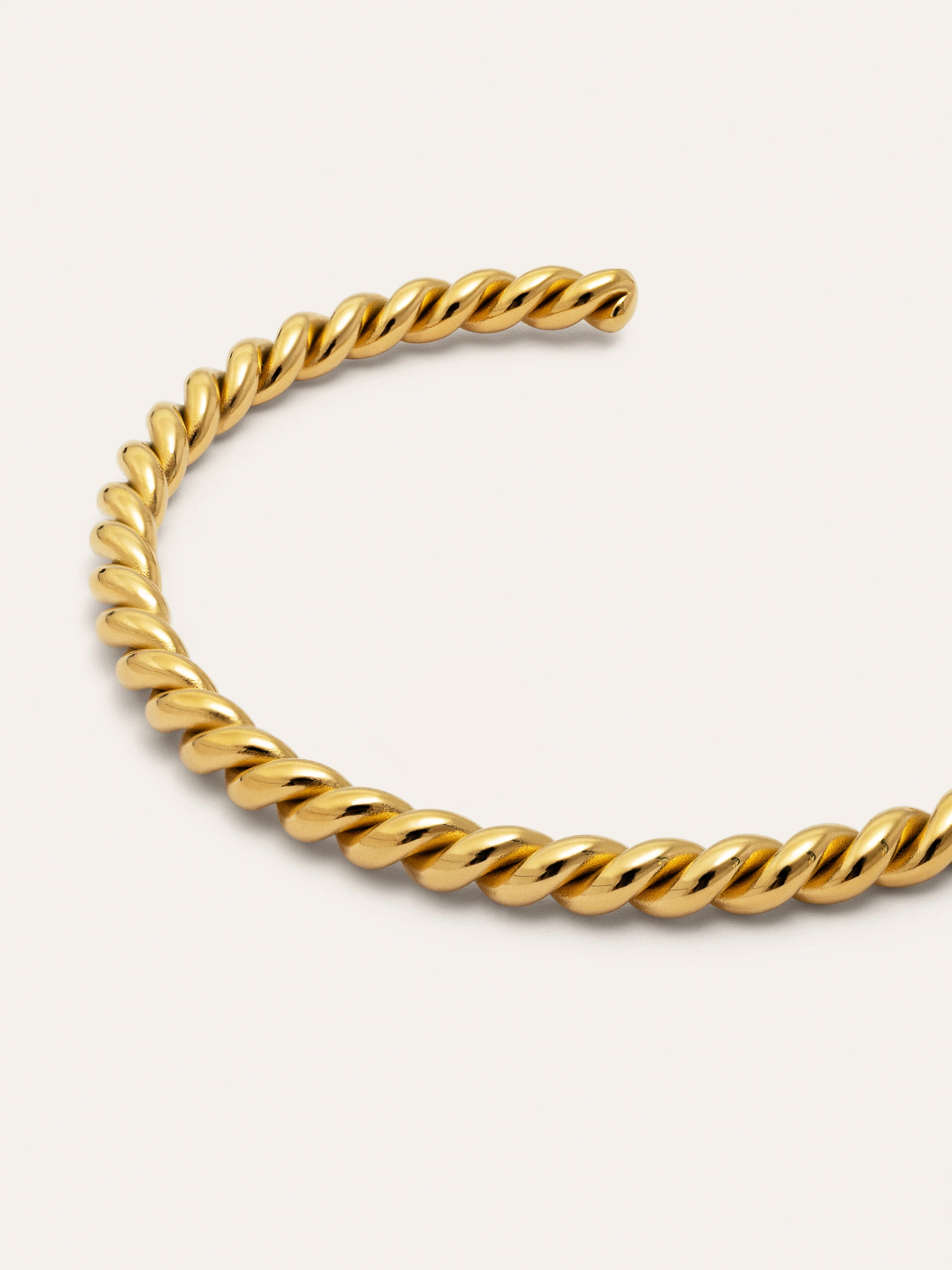 Brazalete Tressia Acero Baño Oro - Image 3