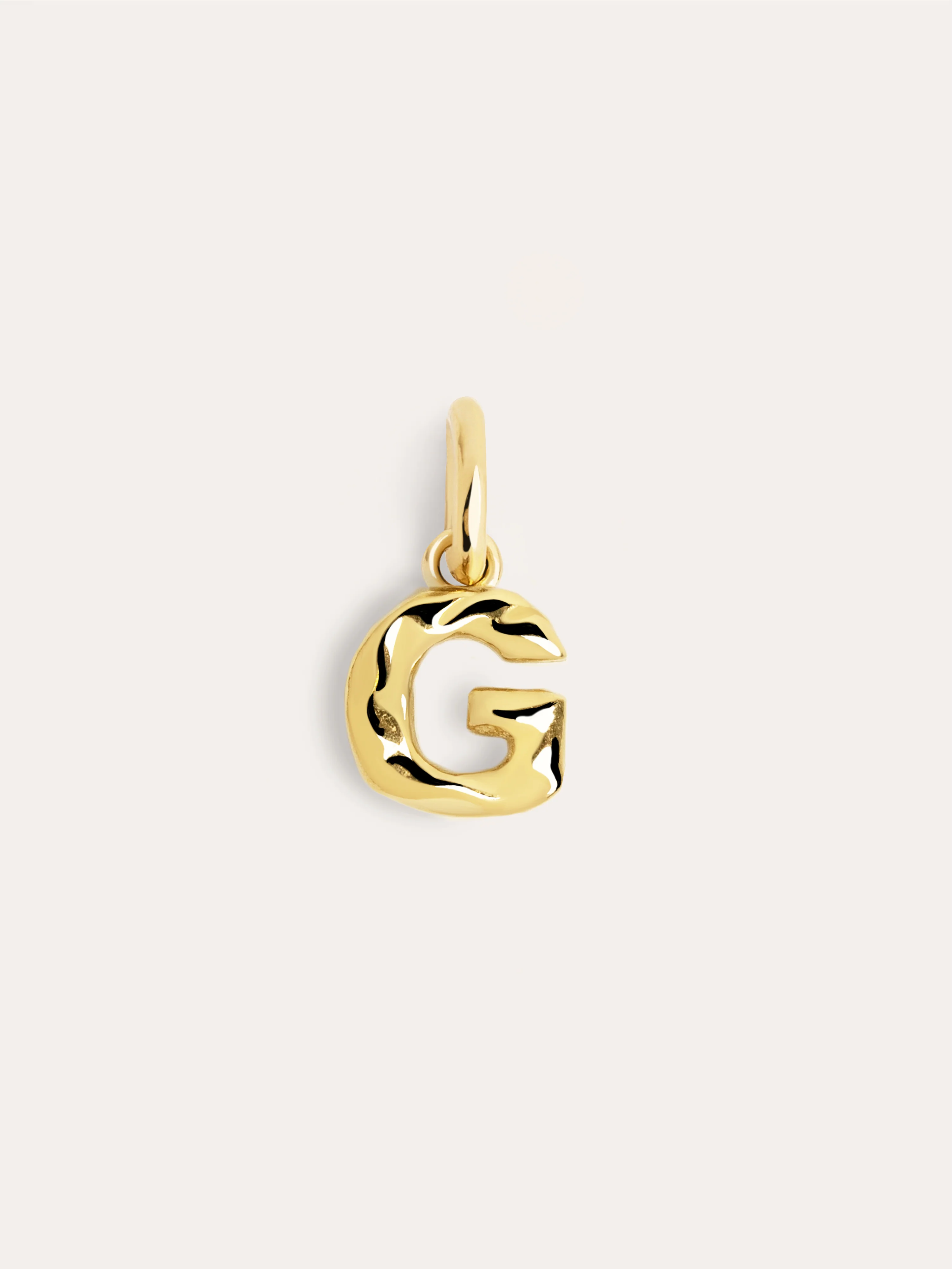 Charm Letter Organic Plata Baño Oro - Image 11