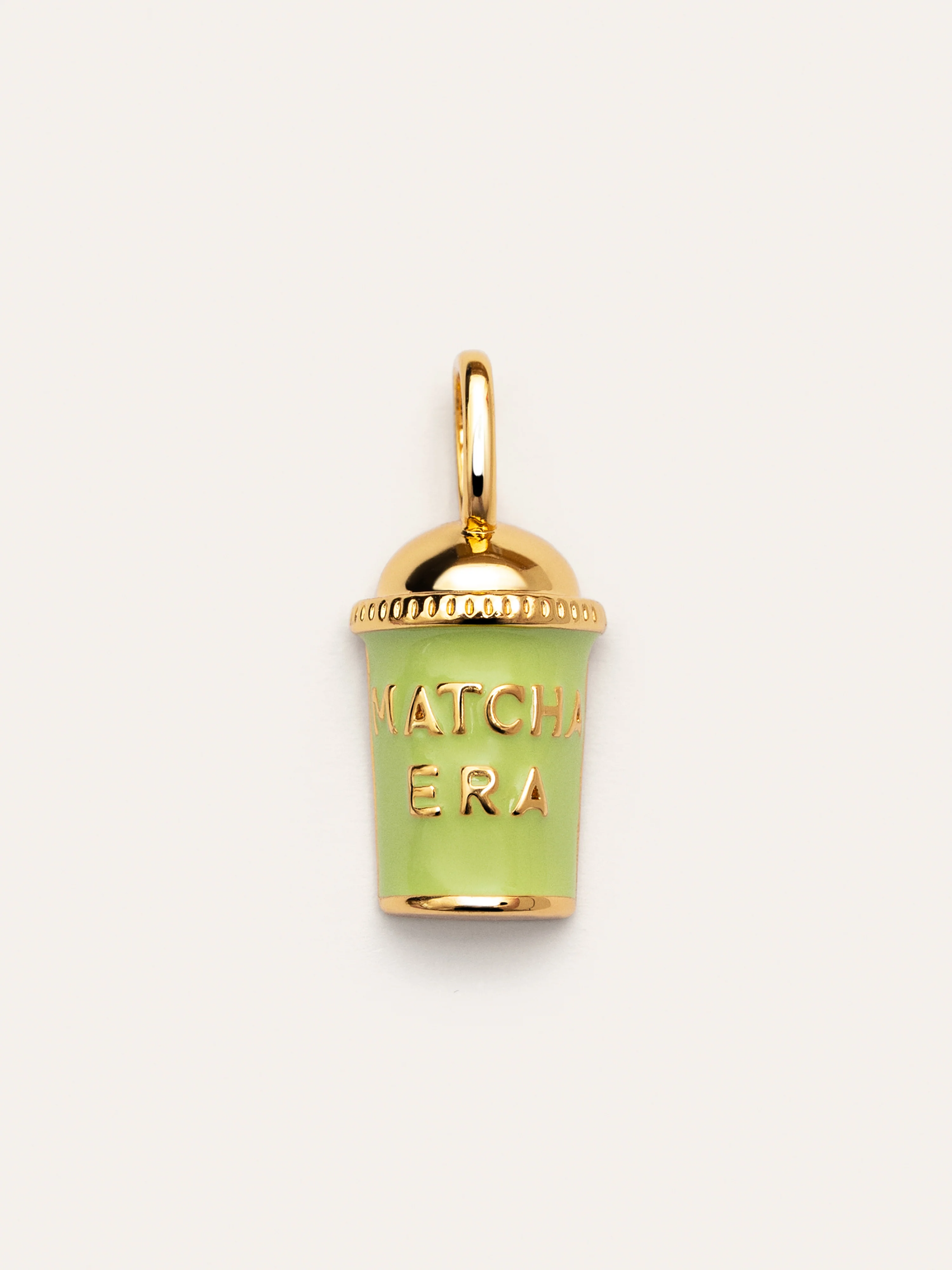 Charm Matcha Baño Oro