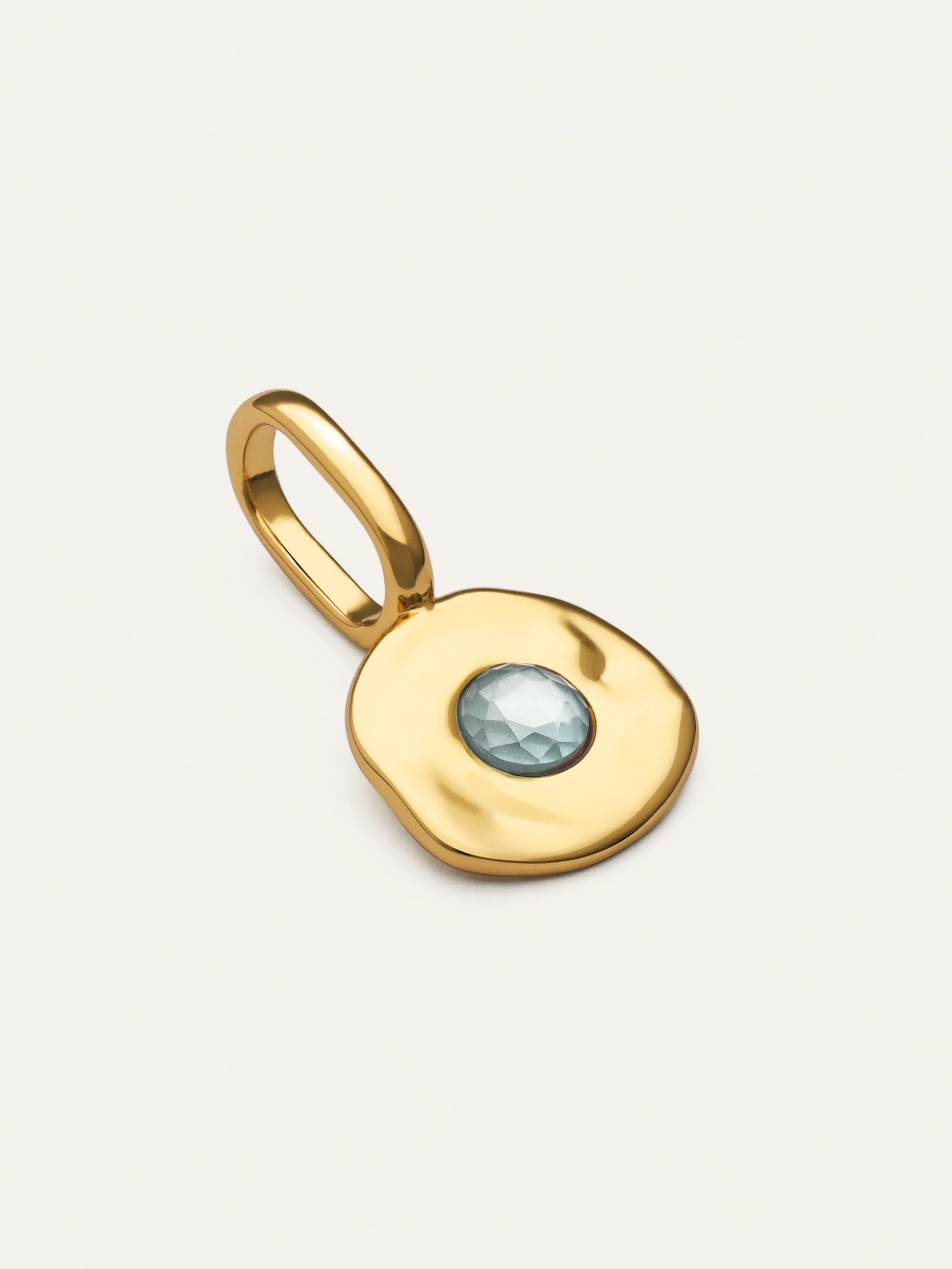 Charm Mini Birthstone Plata Baño Oro - Image 3