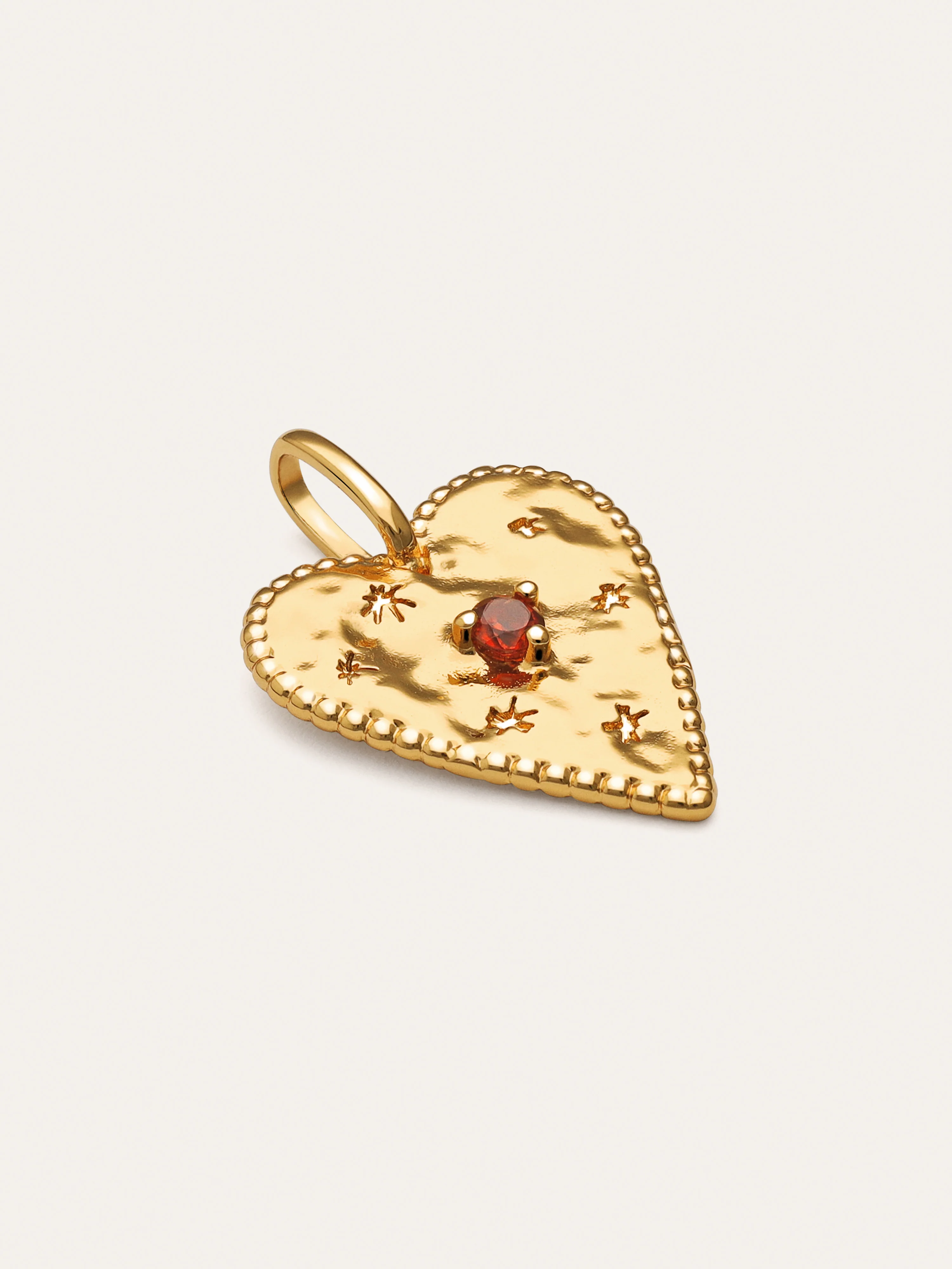 Charm Raw Heart Baño Oro - Image 3