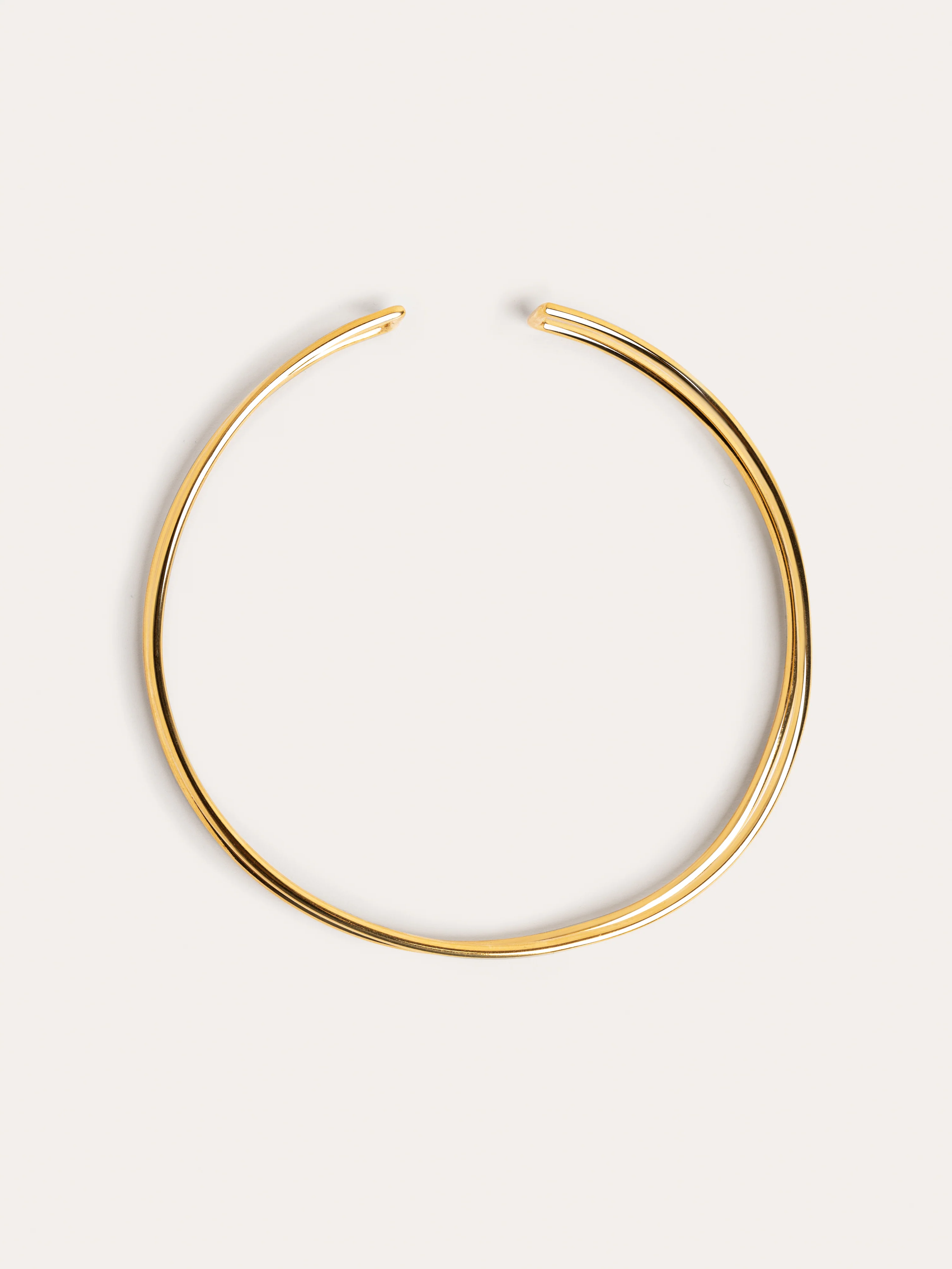 Choker Double Ring Baño Oro - Image 3