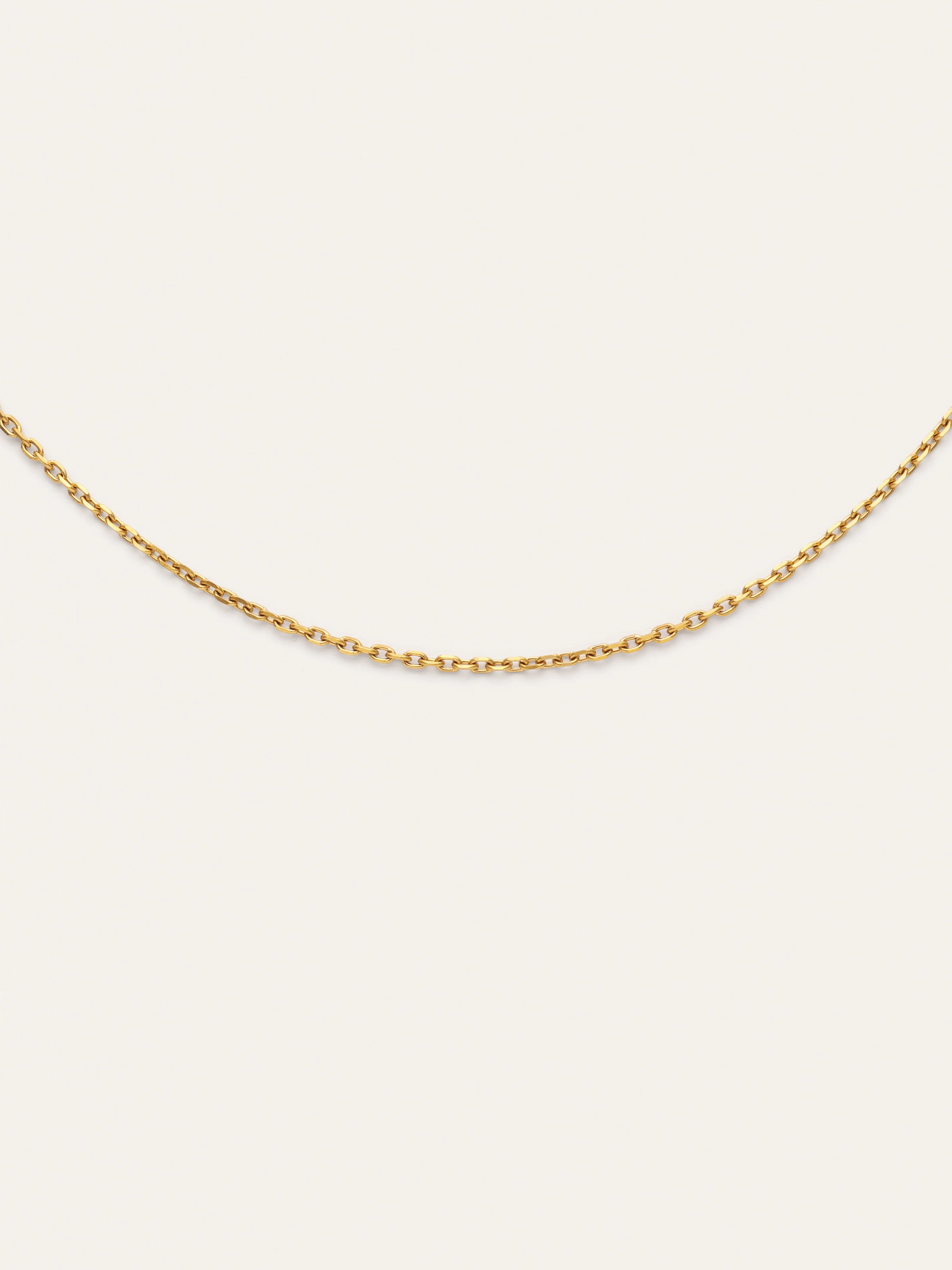 Collar Ana Acero Baño Oro