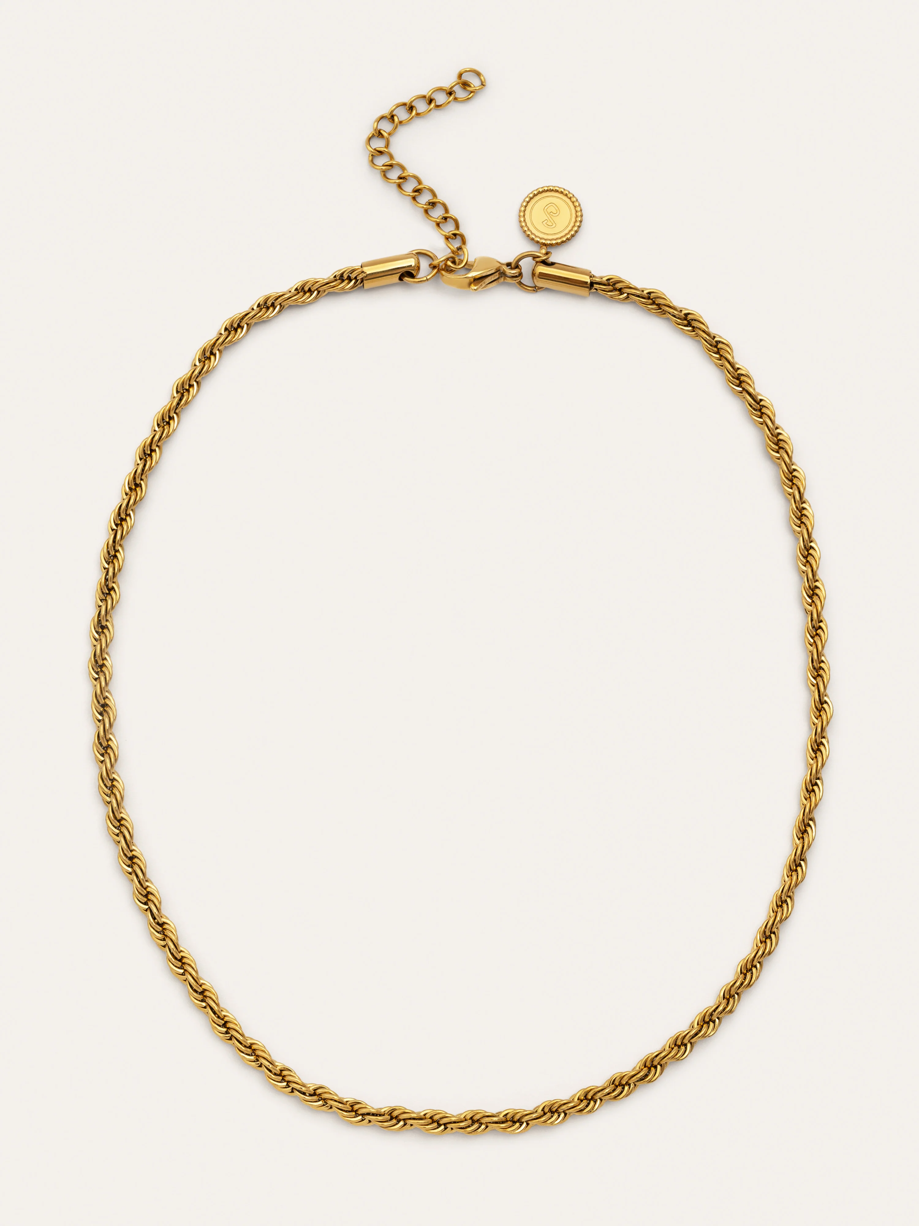 Collar Big Cord Acero Baño Oro - Image 5