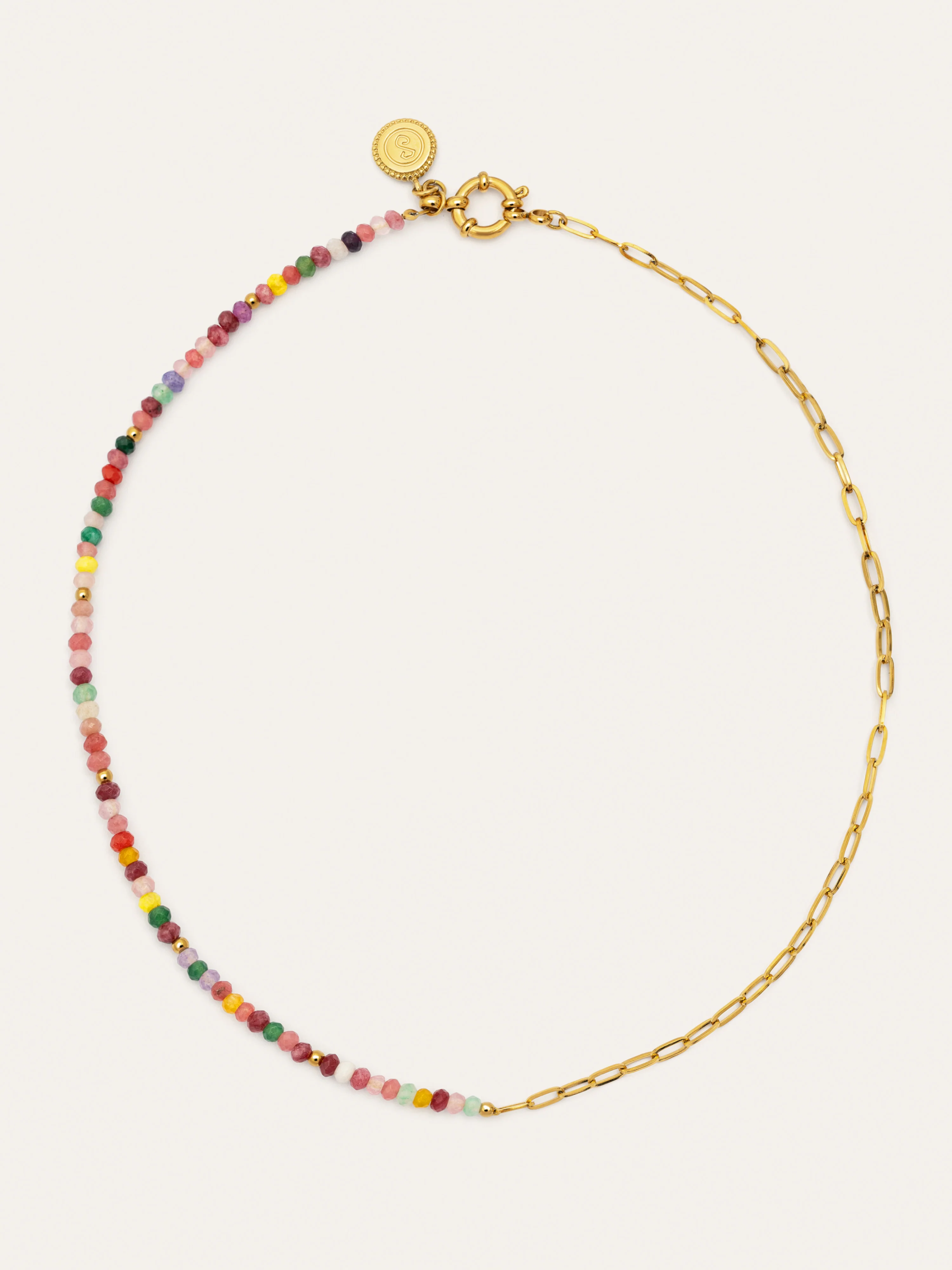 Collar Chic Amalia Acero Baño Oro - Image 6