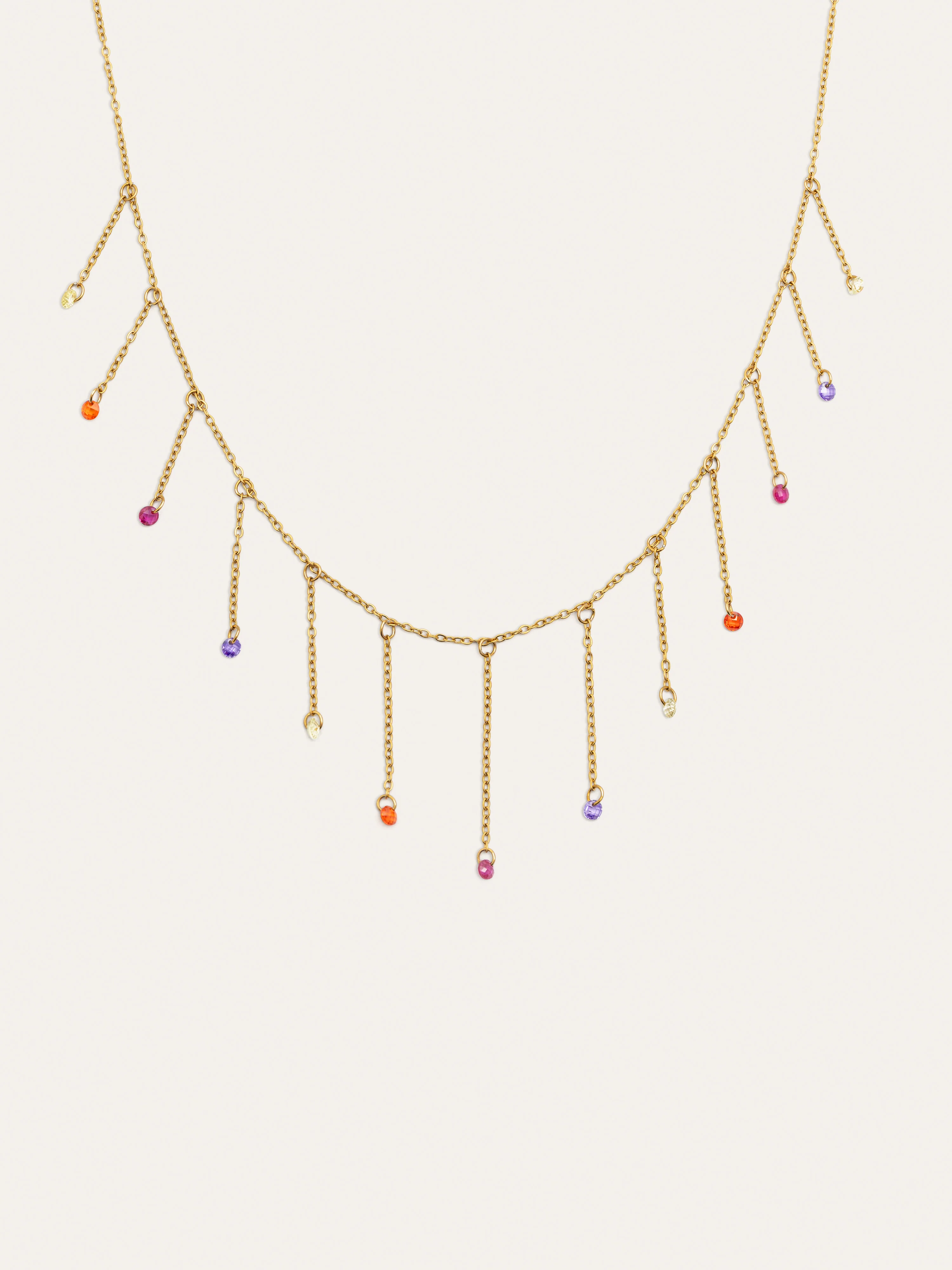 Collar Clea Colors Acero Baño Oro