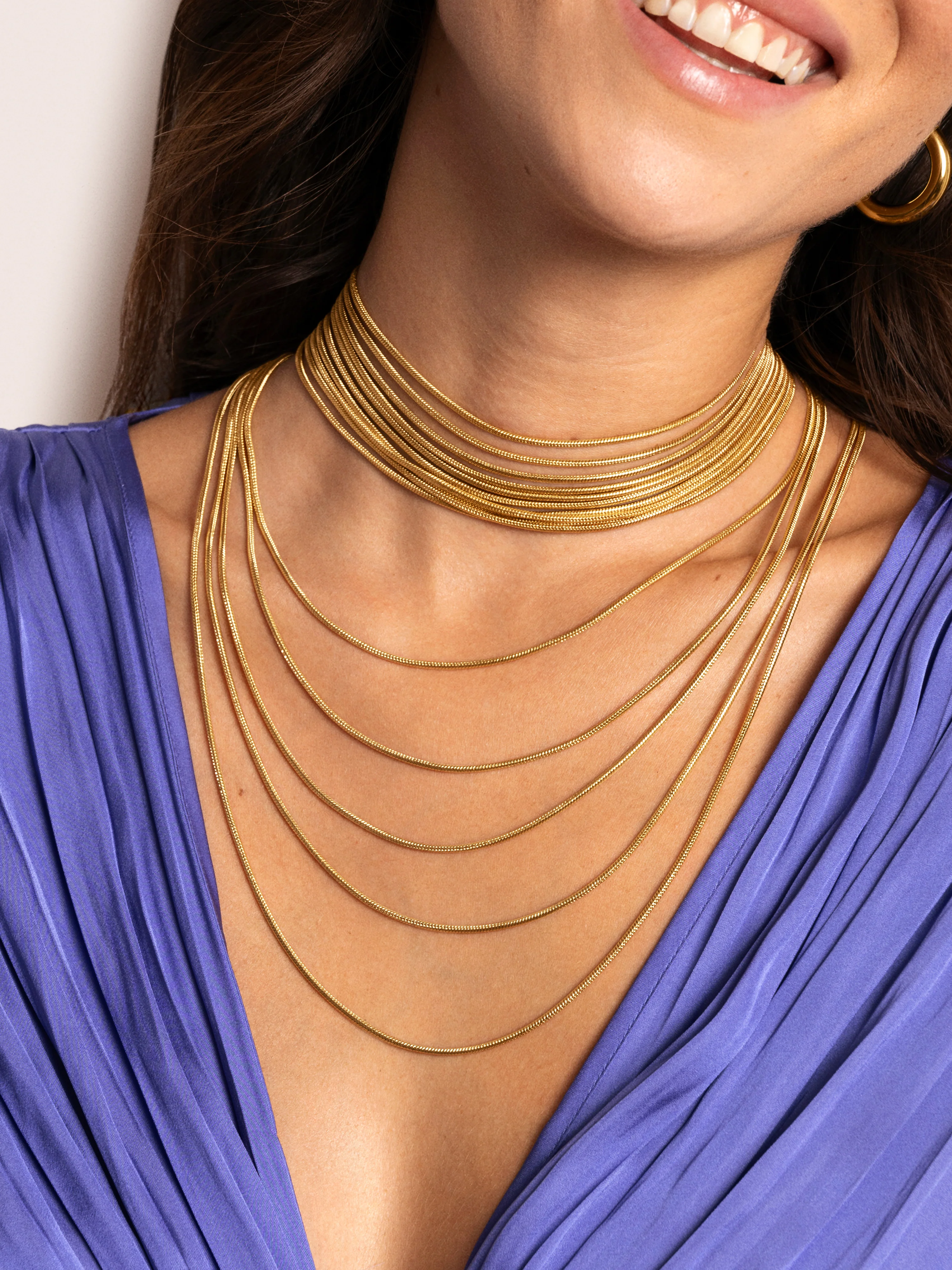 Collar Cleopatra Acero Baño Oro - Image 8