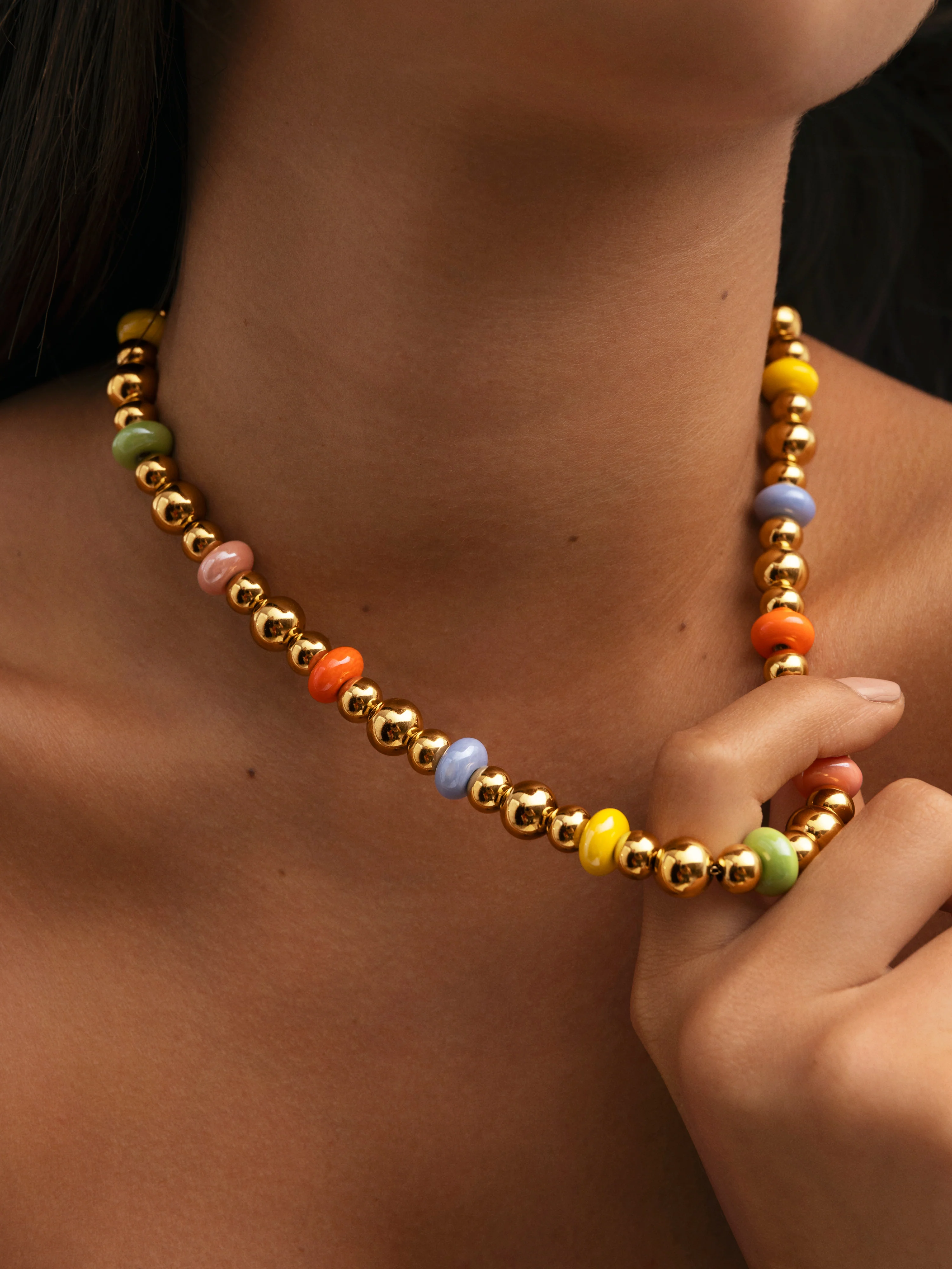 Collar Color Bomb Acero Baño Oro - Image 4