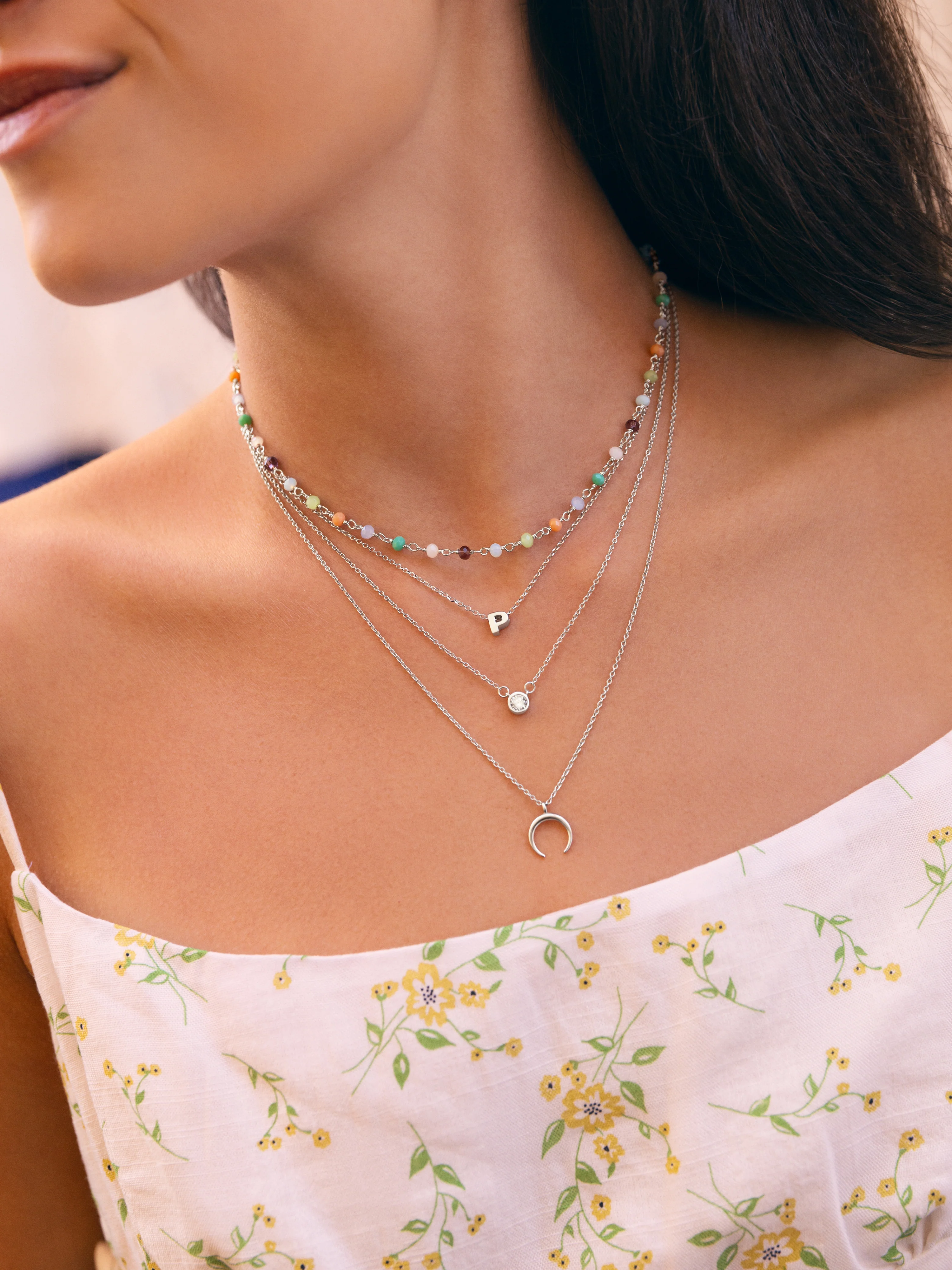 Collar Crystals Colors Plata - Image 6
