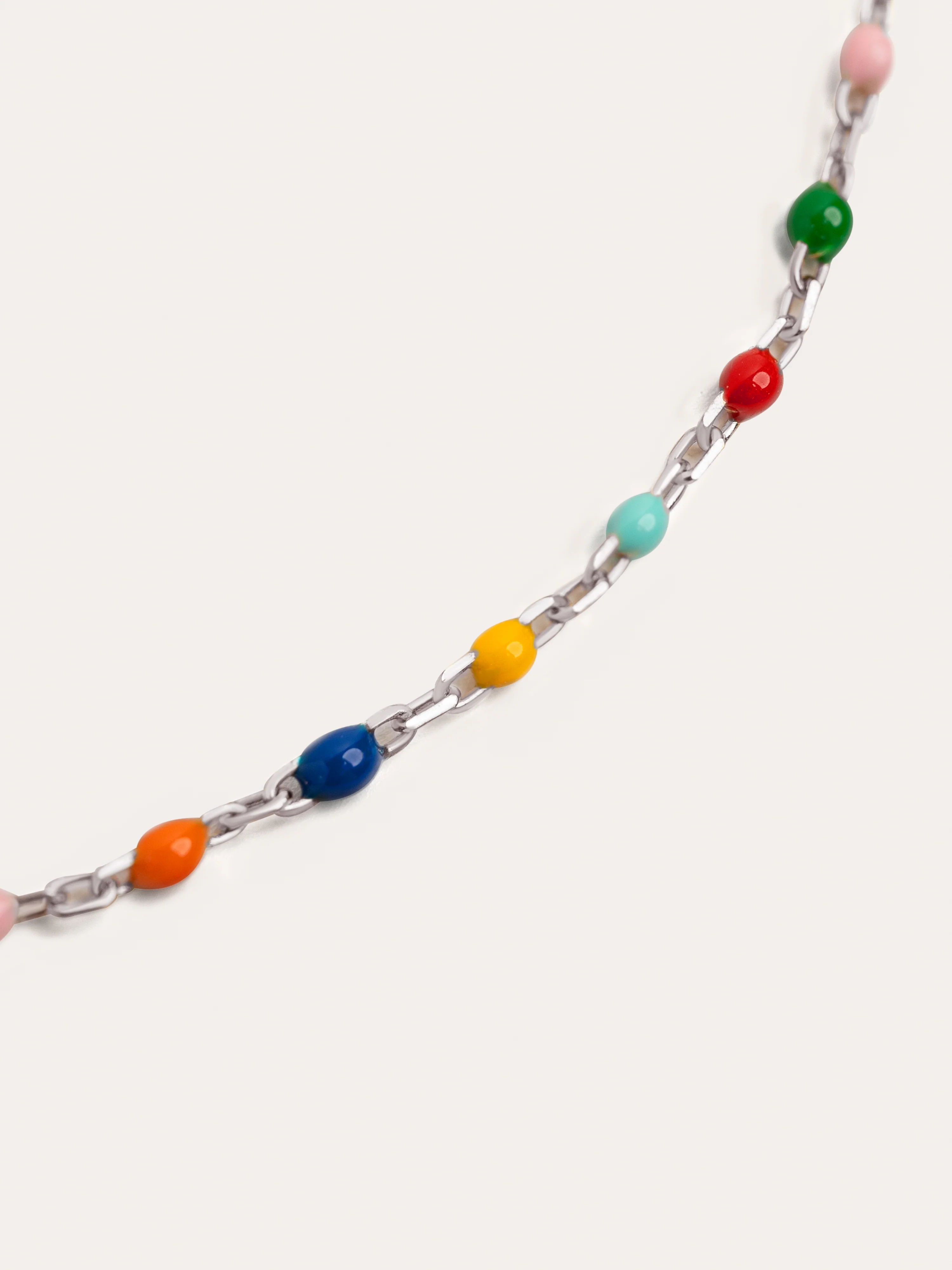Collar Dots Colors Enamel Plata - Image 3