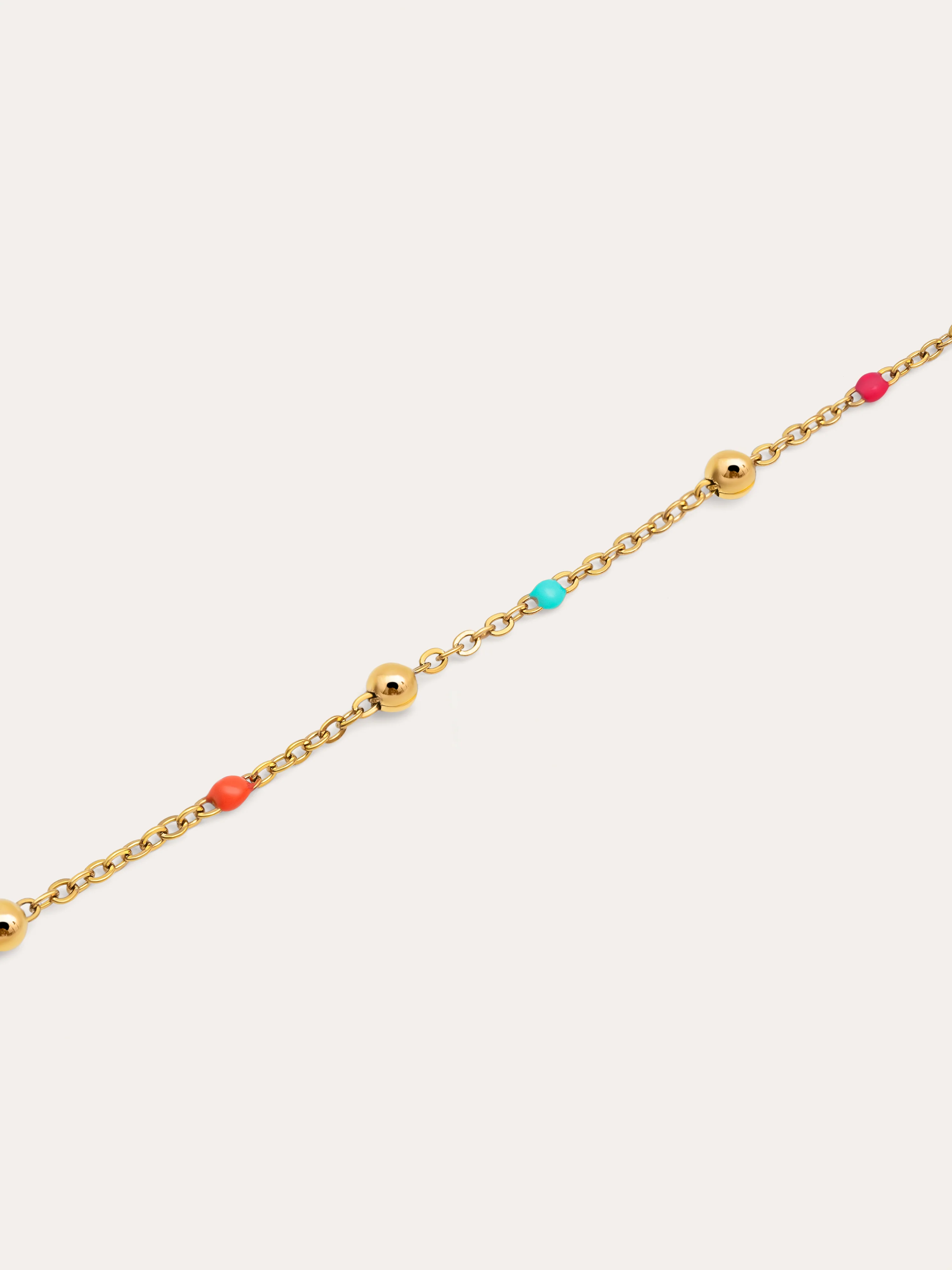 Collar Dots L Colors Enamel Acero Baño Oro - Image 3