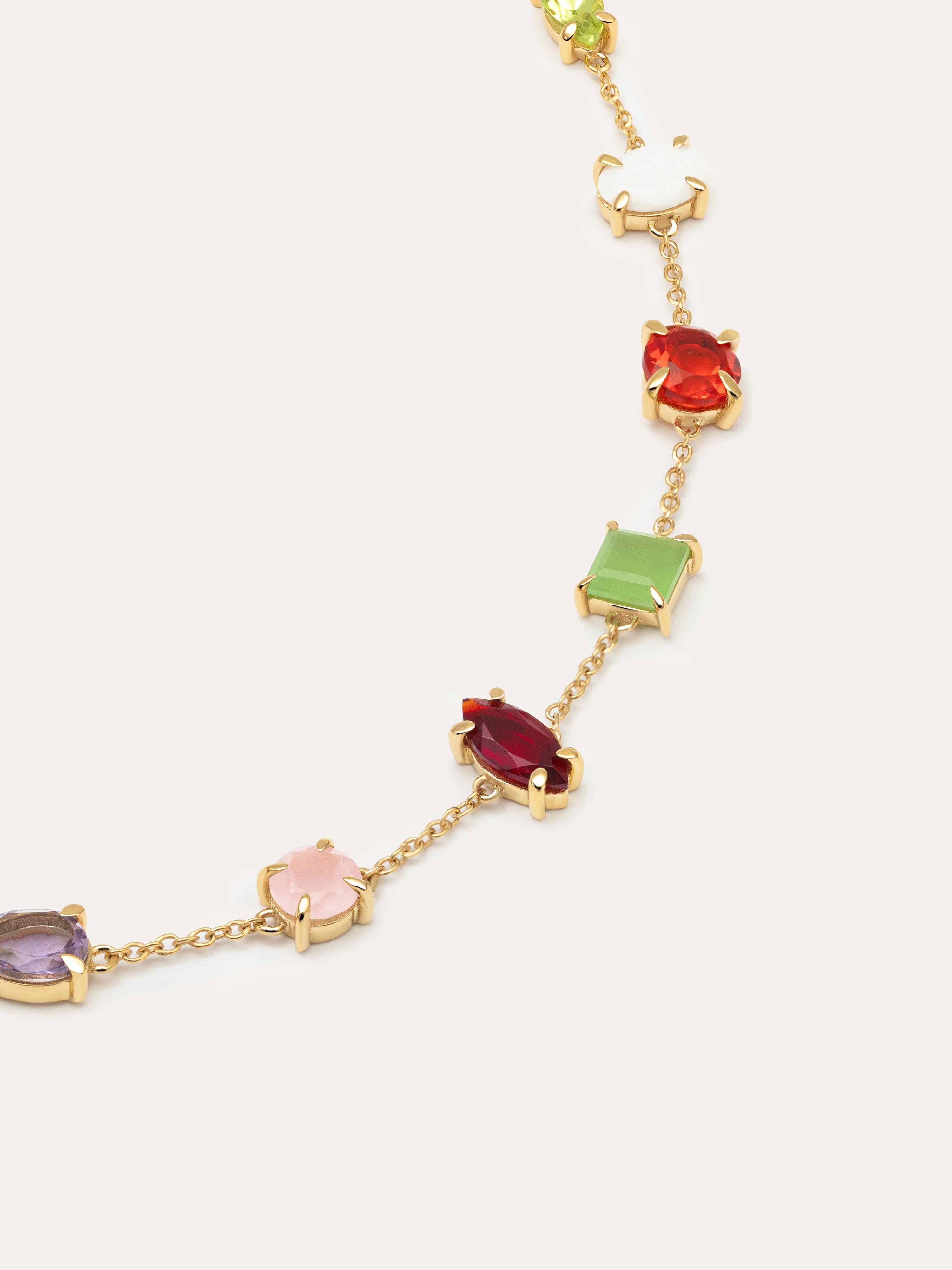 Collar Drop Orquidea Baño Oro - Image 3