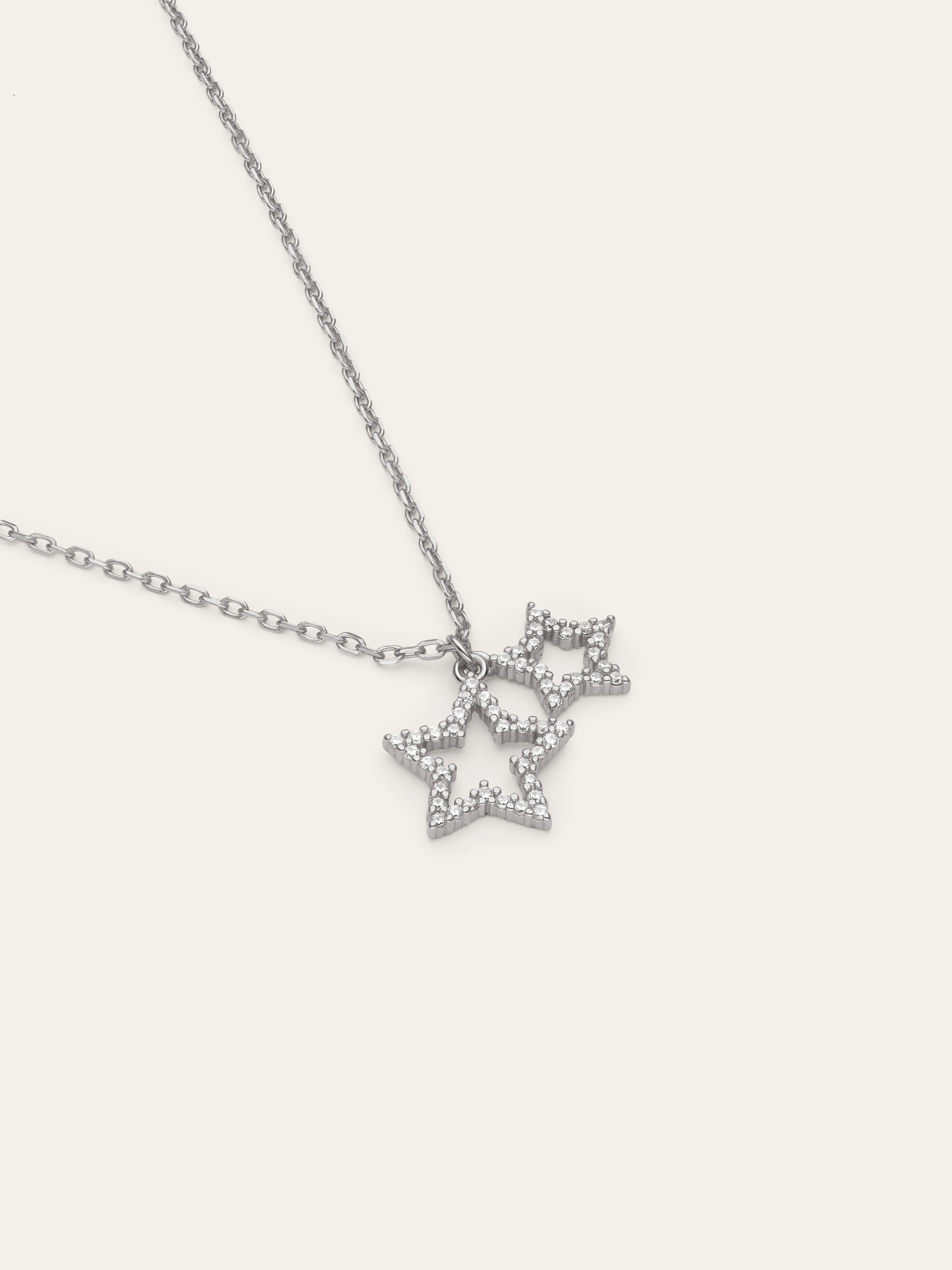 Collar Duo Stars Spark Plata - Image 3