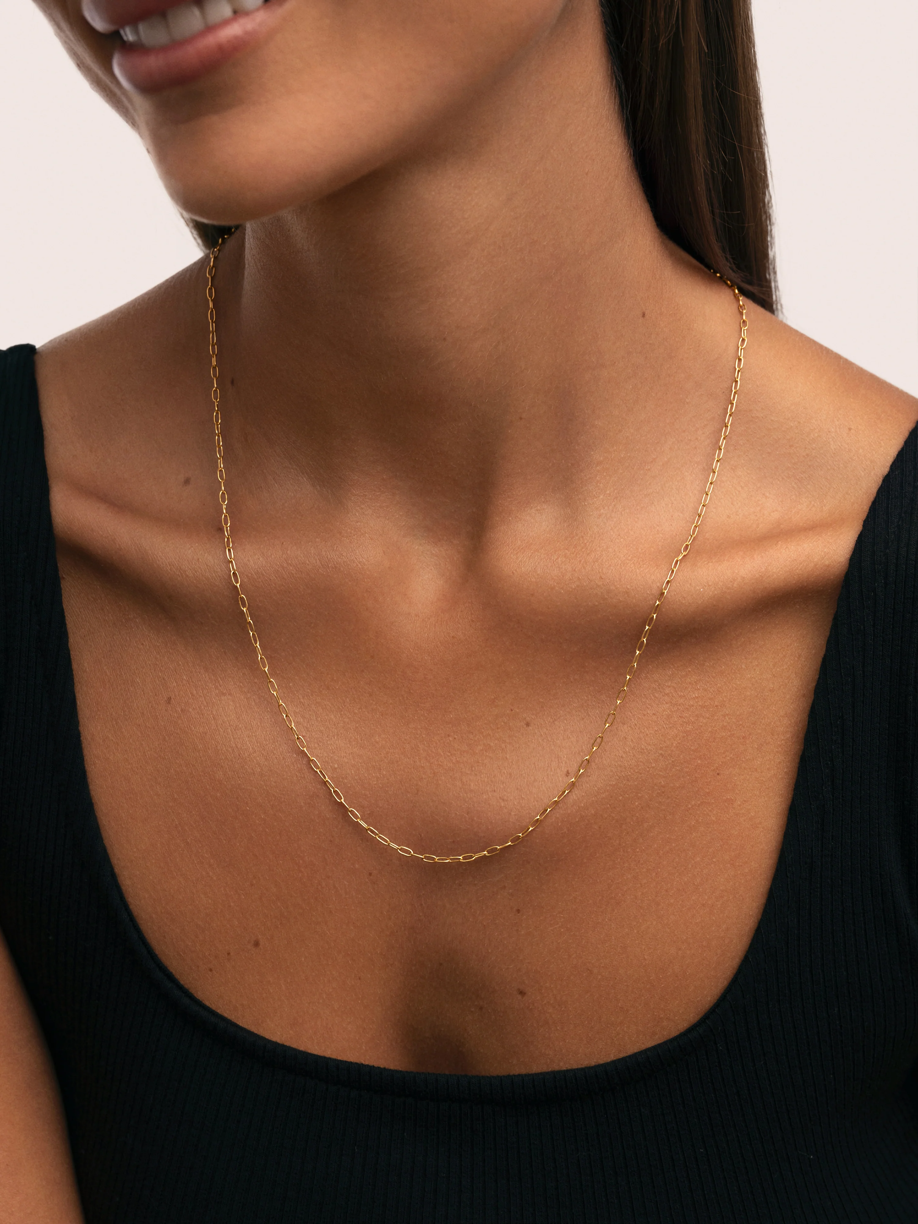 Collar Fine Chic Acero Baño Oro - Image 2