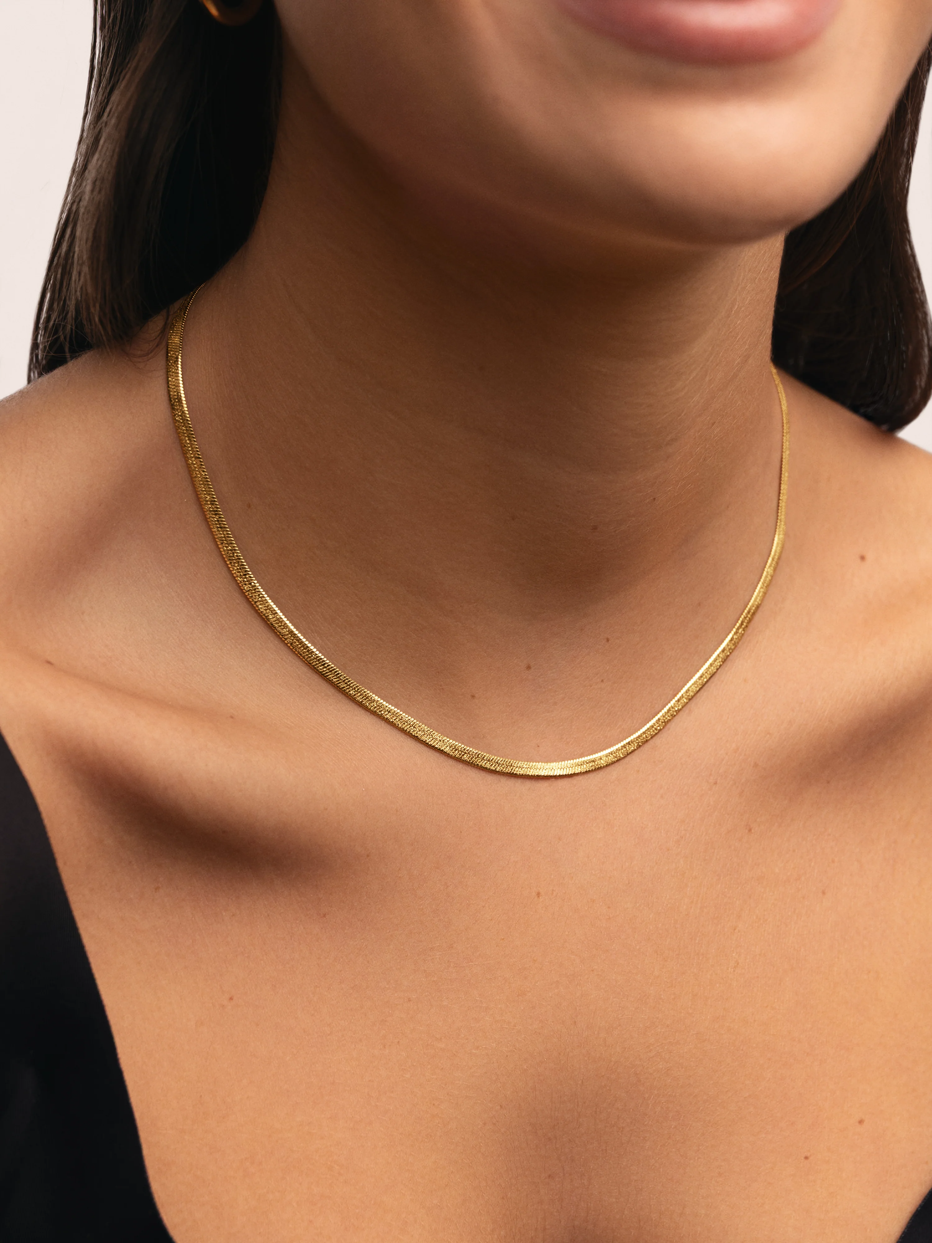 Collar Lisse Sparkling Acero Baño Oro - Image 2