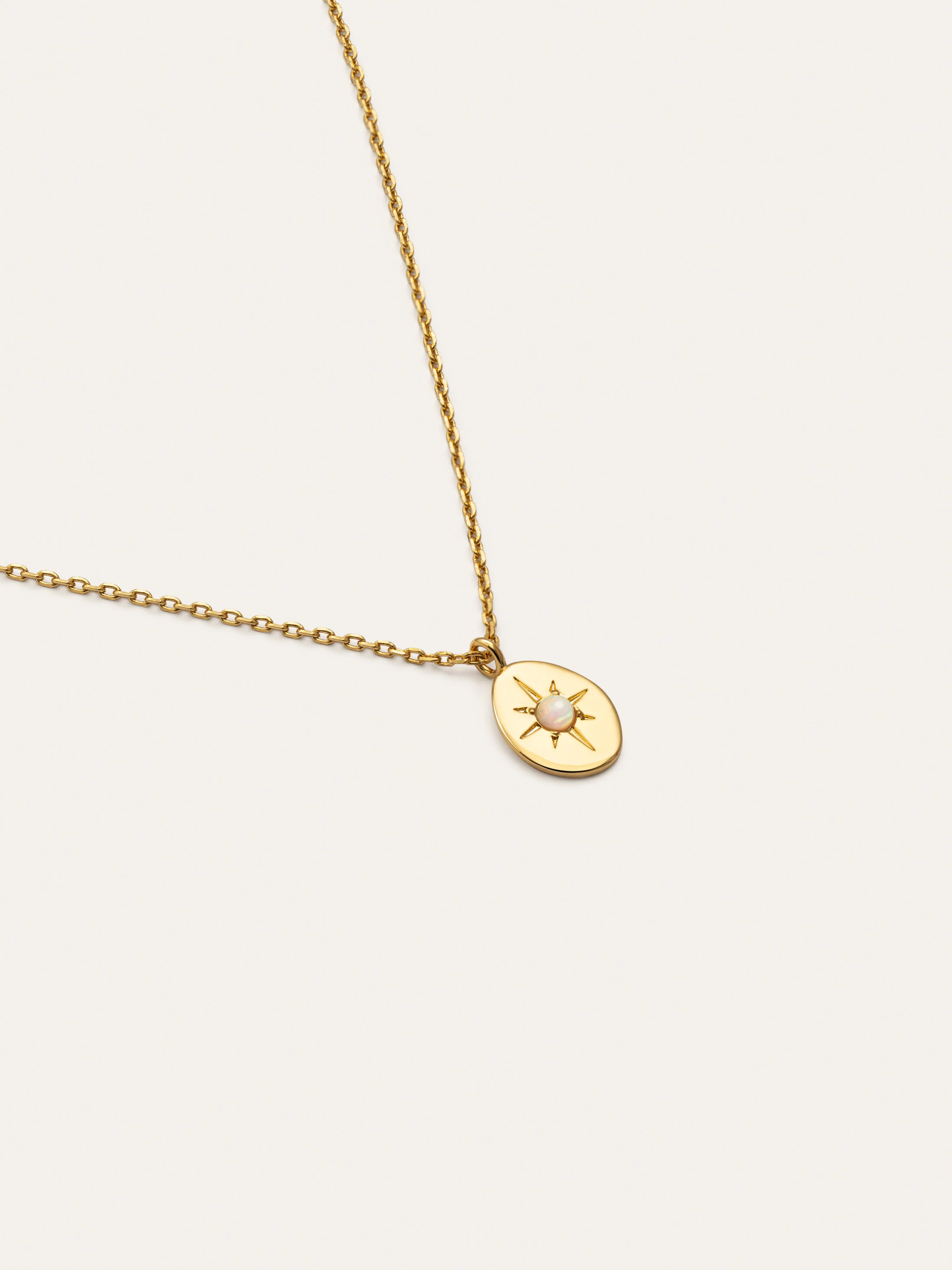 Collar Medallion Polaris Baño Oro - Image 3