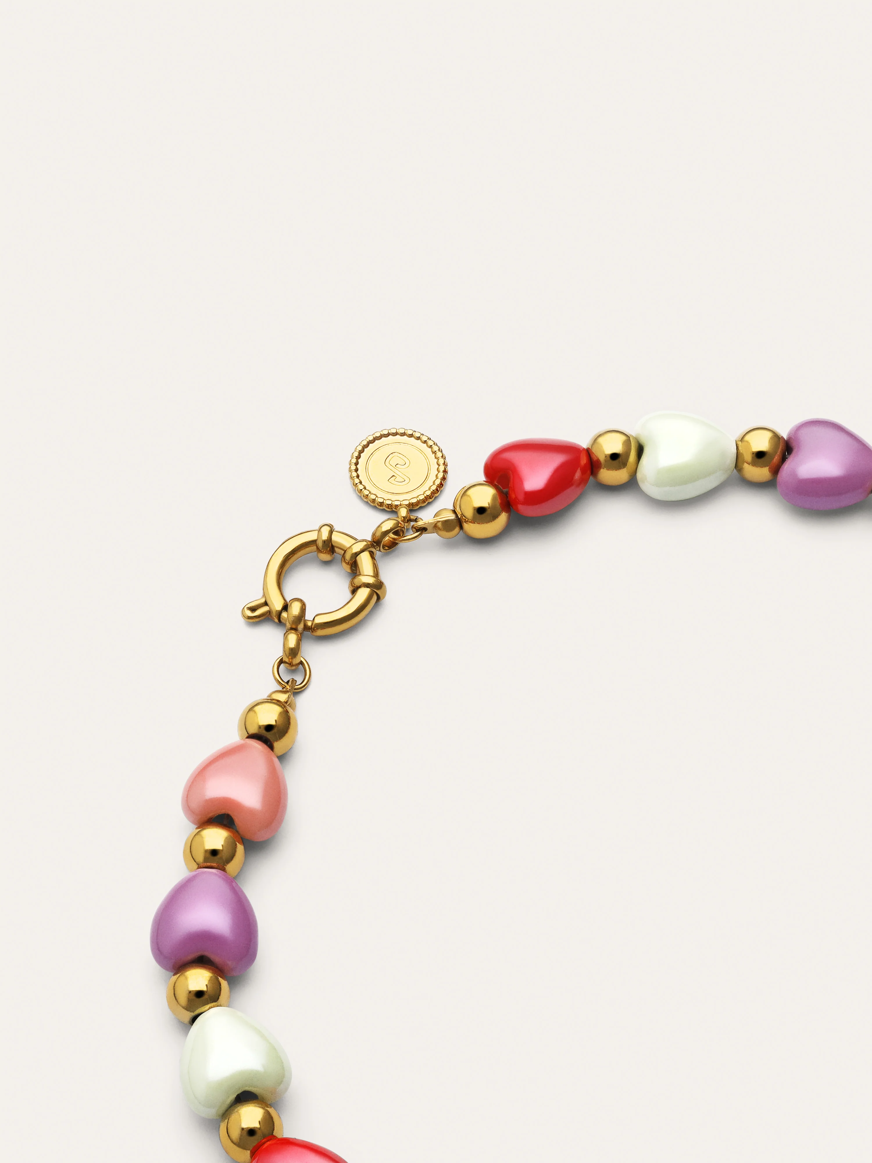 Collar l'Amour à Paris Color Acero Baño Oro - Image 3
