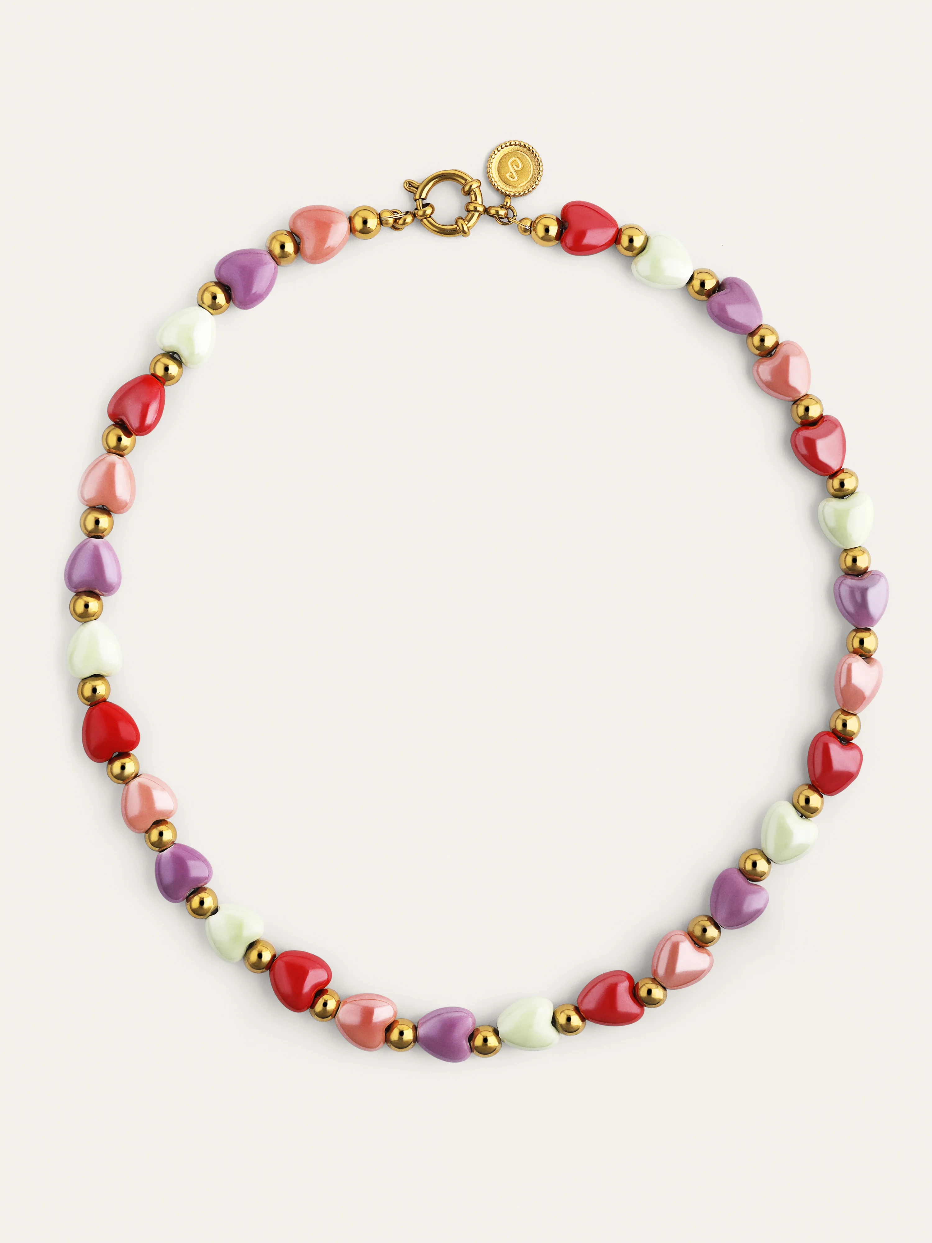 Collar l'Amour à Paris Color Acero Baño Oro - Image 6