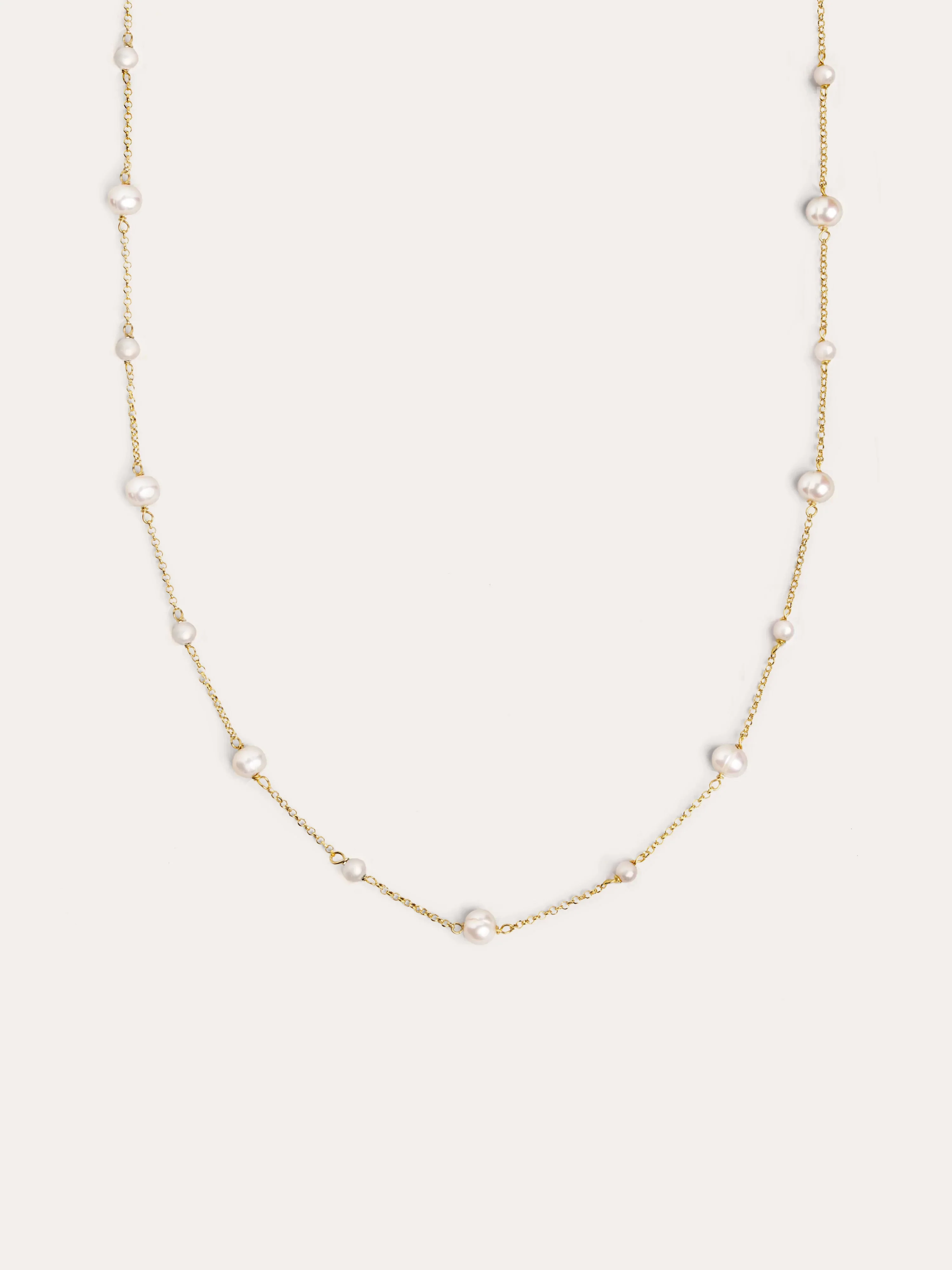 Collar Pearl & Pearls Plata Baño Oro - Image 6