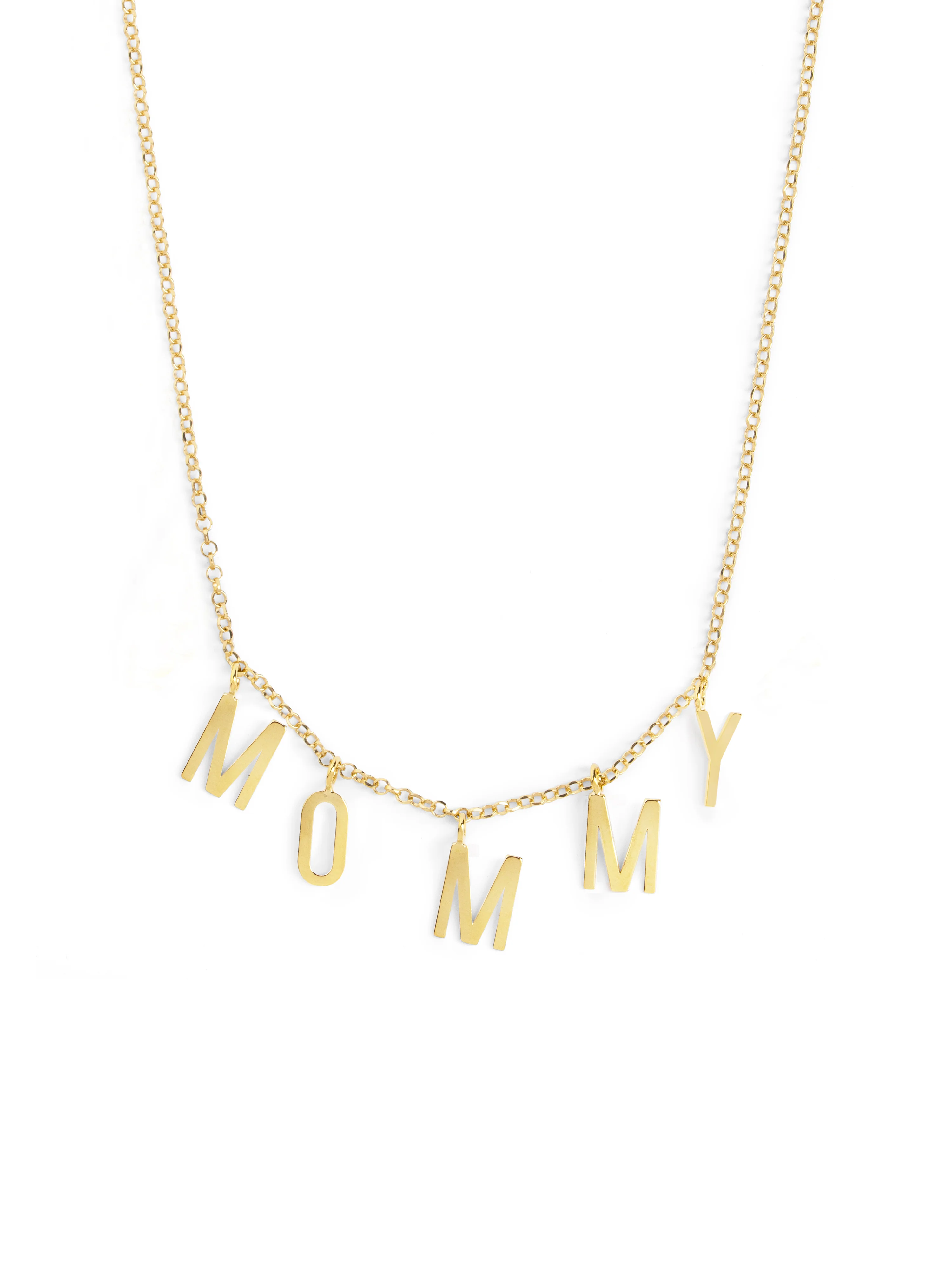 Collar Personalizado Letters Plata Baño Oro - Image 4