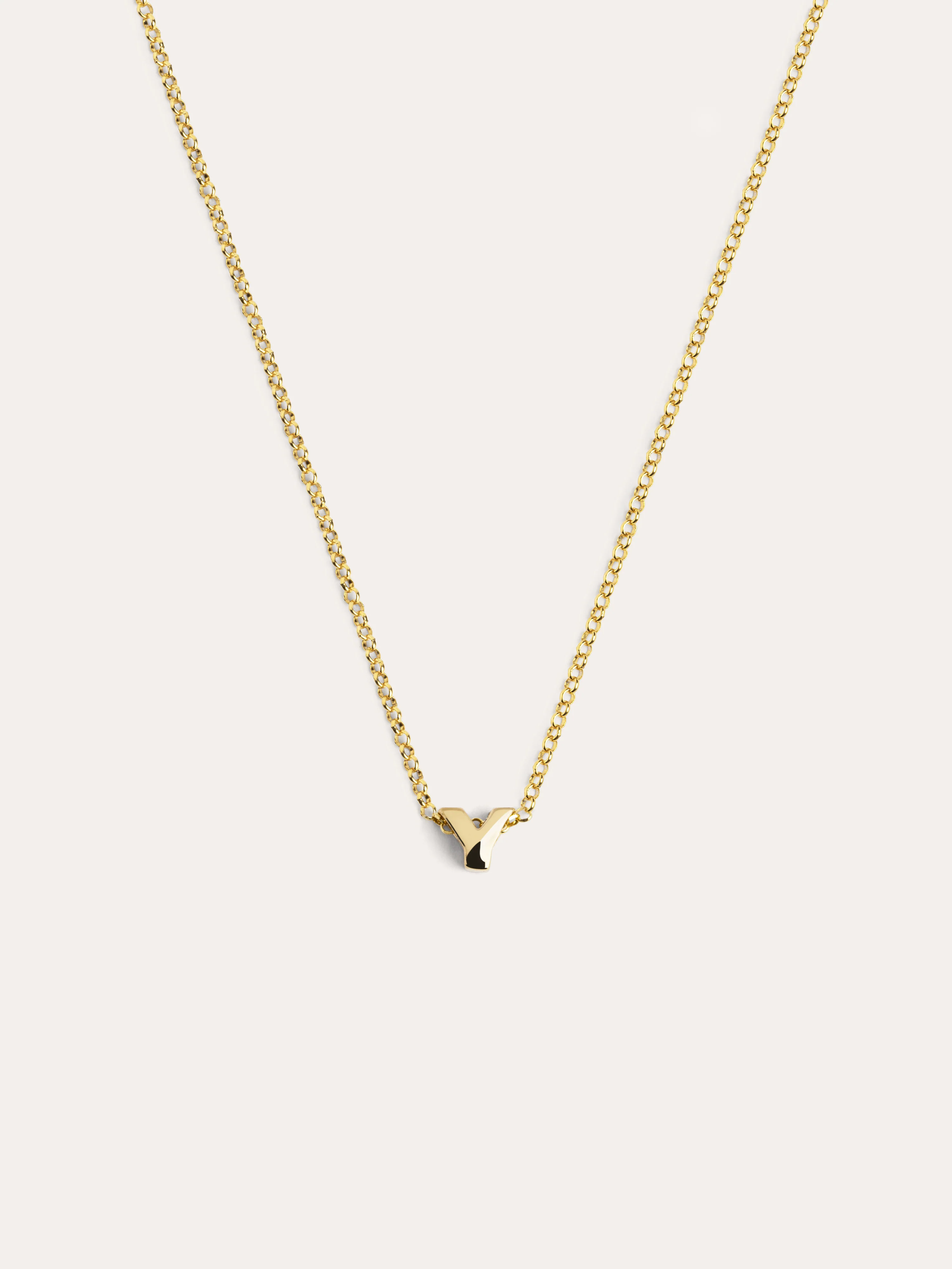 Collar Personalizado Single Letter Plata Baño Oro - Image 33