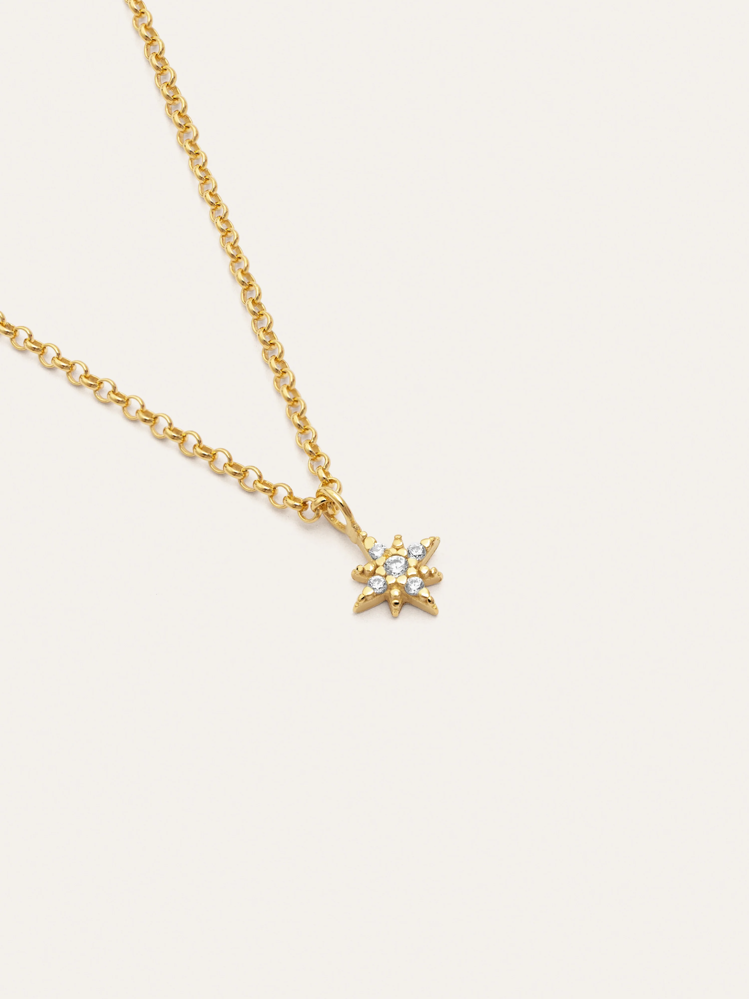 Collar Polar Star Plata Baño Oro - Image 3