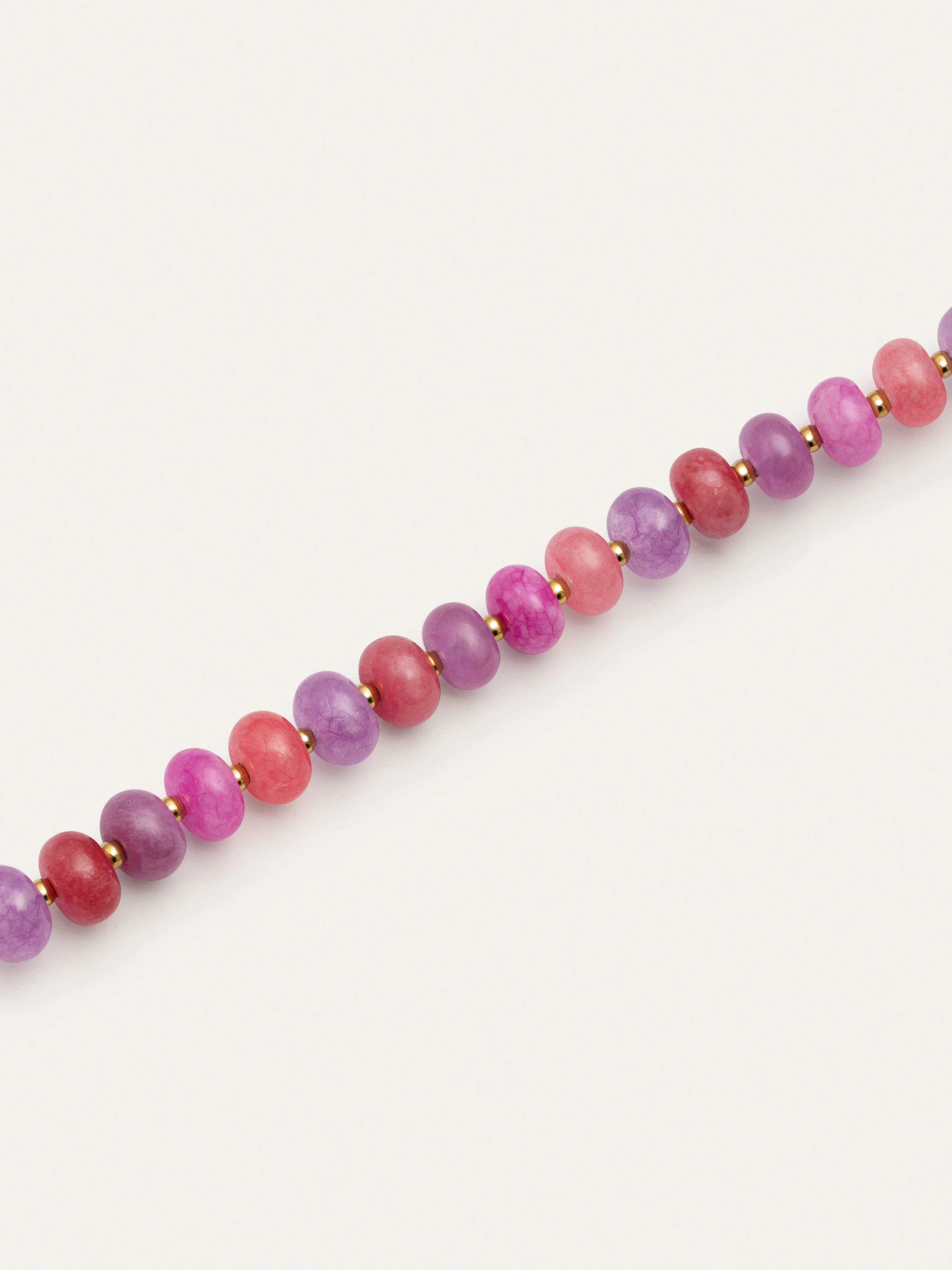 Collar Rosé Stones Acero Baño Oro - Image 3