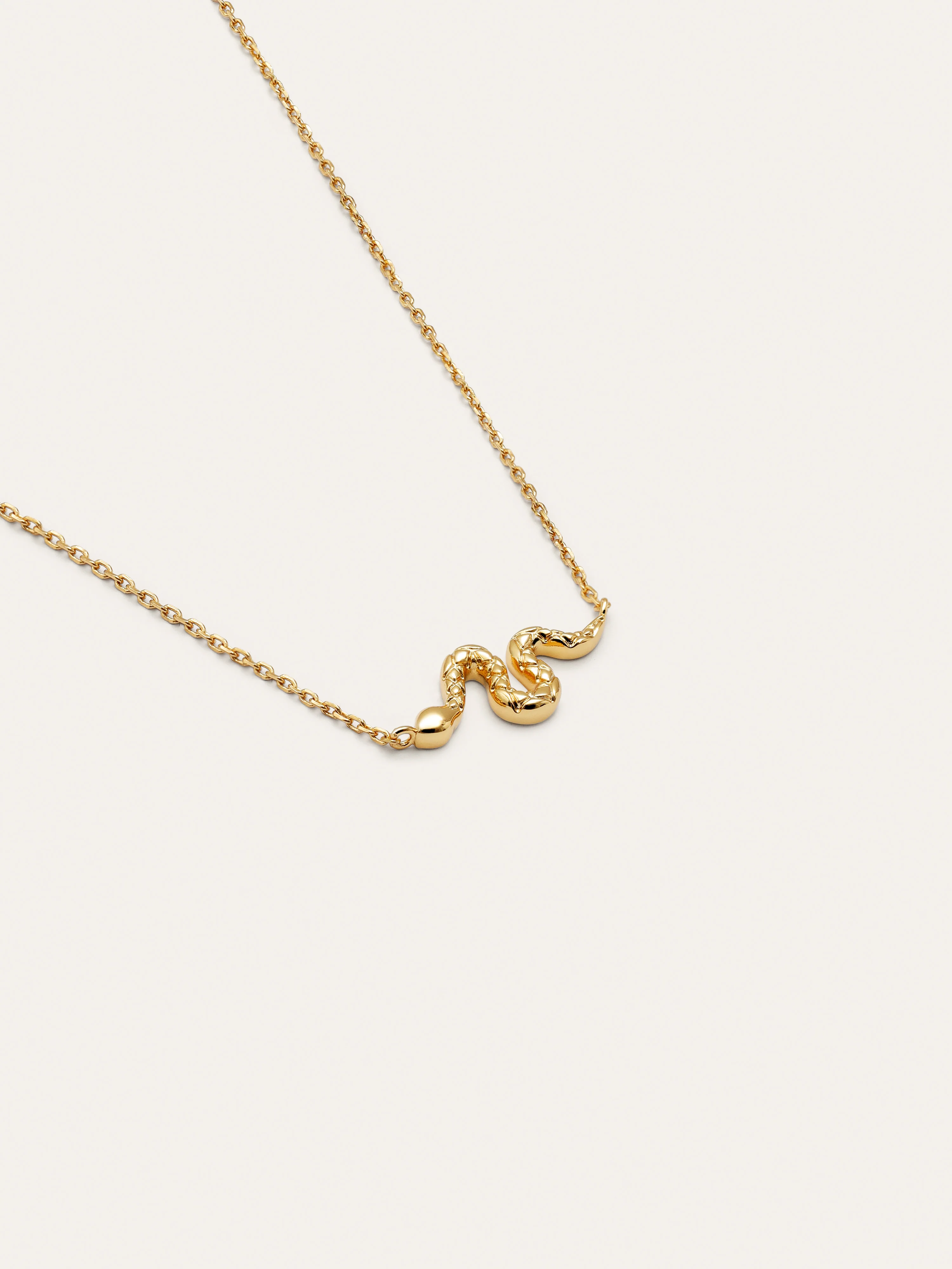 Collar Serpiente Baño Oro - Image 3