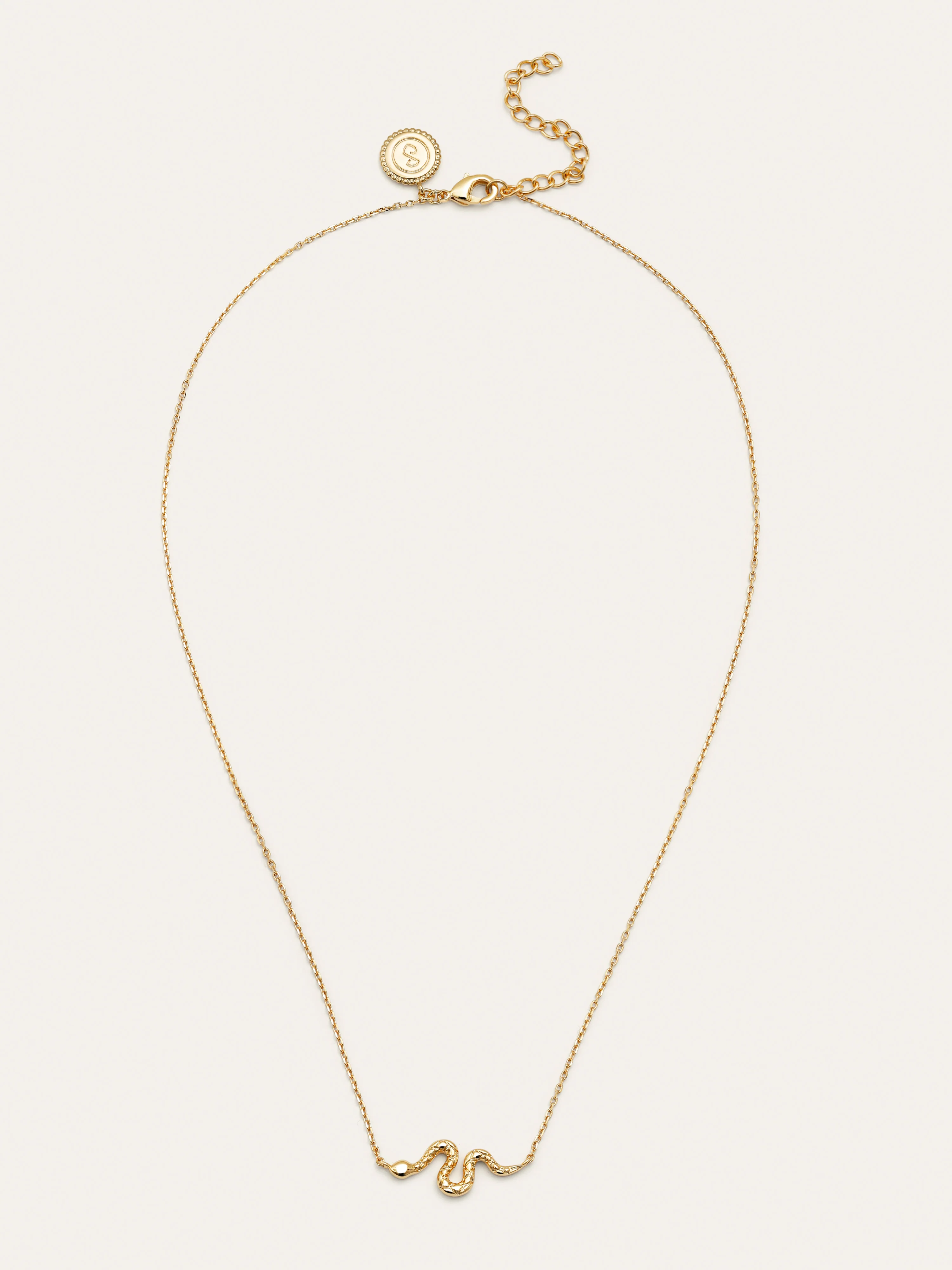 Collar Serpiente Baño Oro - Image 4