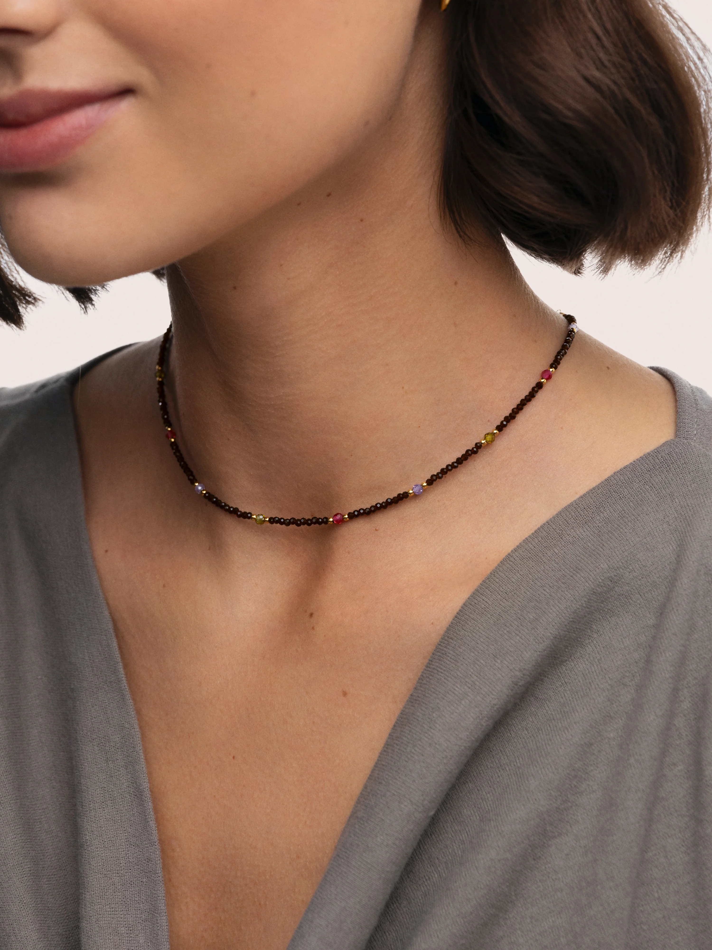 Collar Winter Glam Acero Baño Oro - Image 2