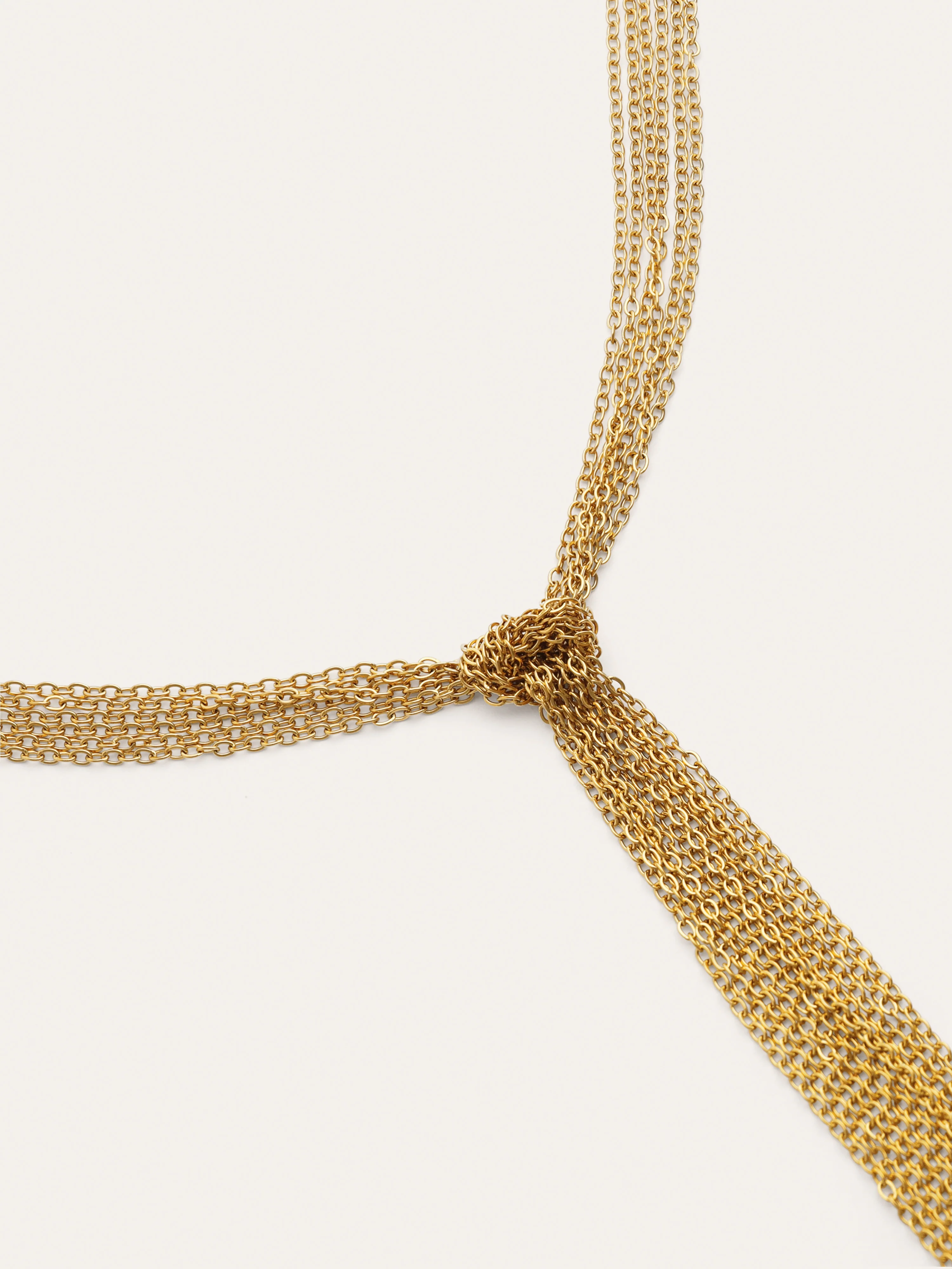 Collar Y Chains Acero Baño Oro - Image 3