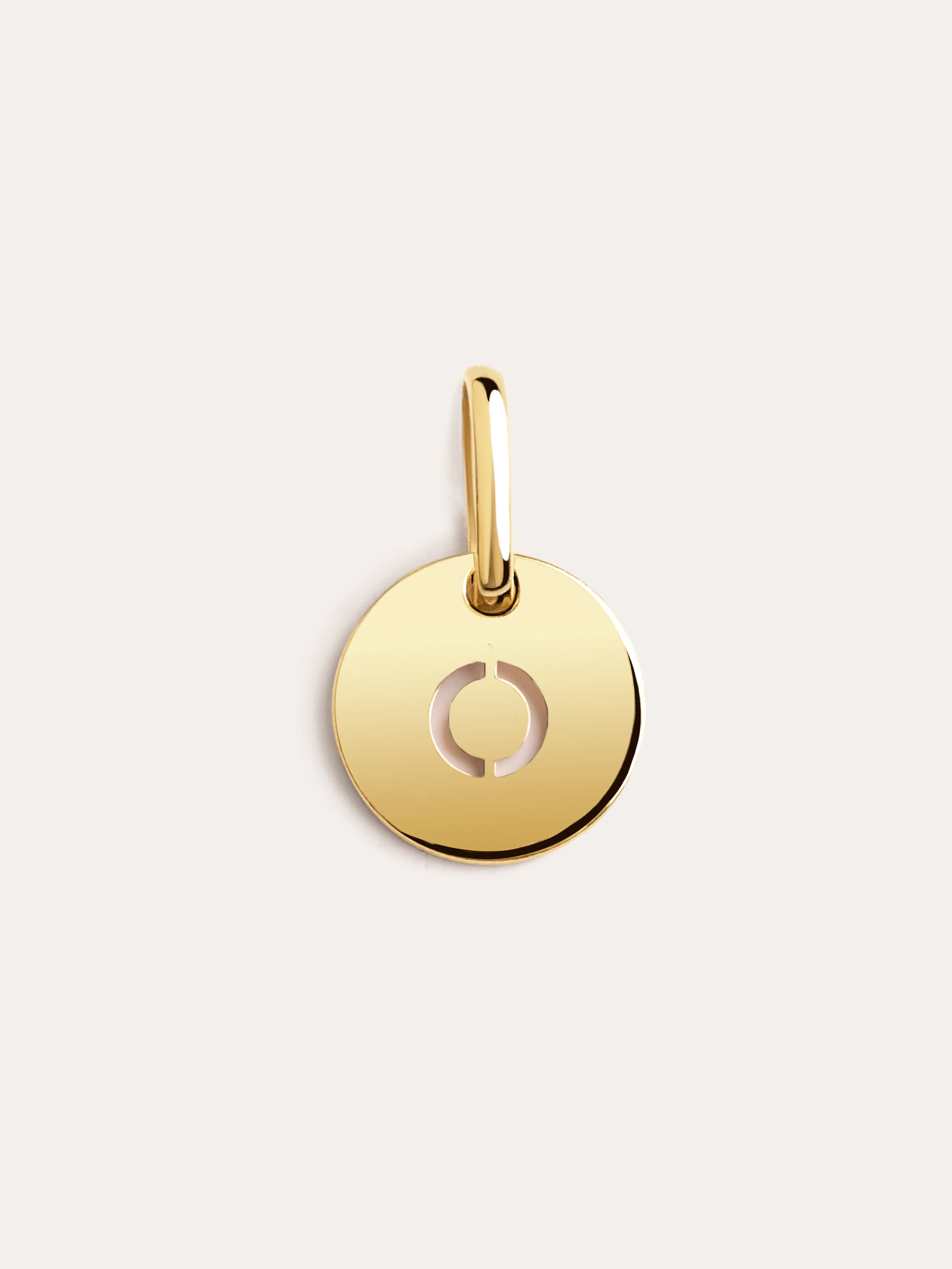 Mini Medallion Letter Plata Baño Oro - Image 20