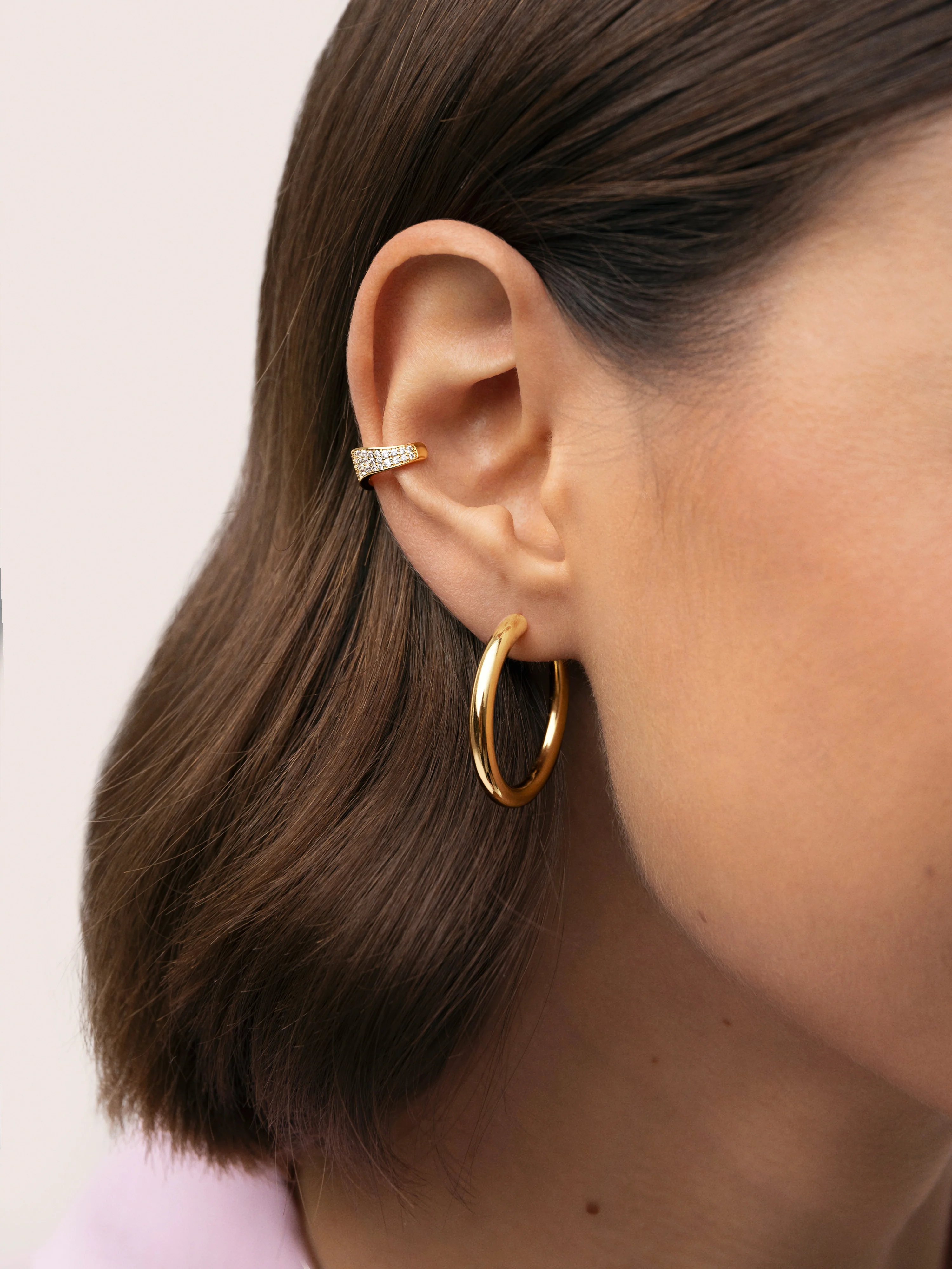Pendiente Suelto Ear Cuff Scarlett Baño Oro - Image 2