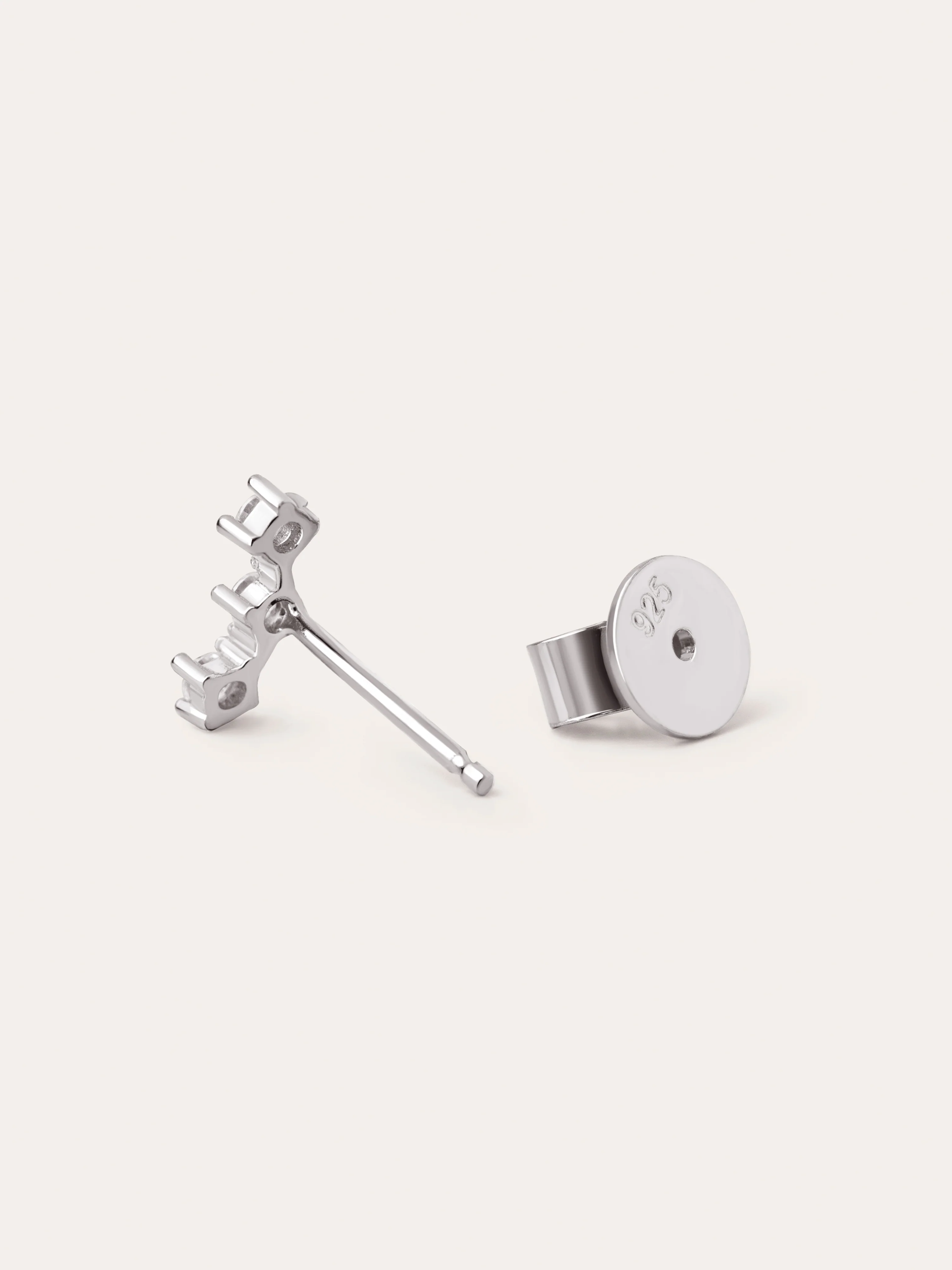 Pendiente Suelto Triple Spark Plata - Image 3