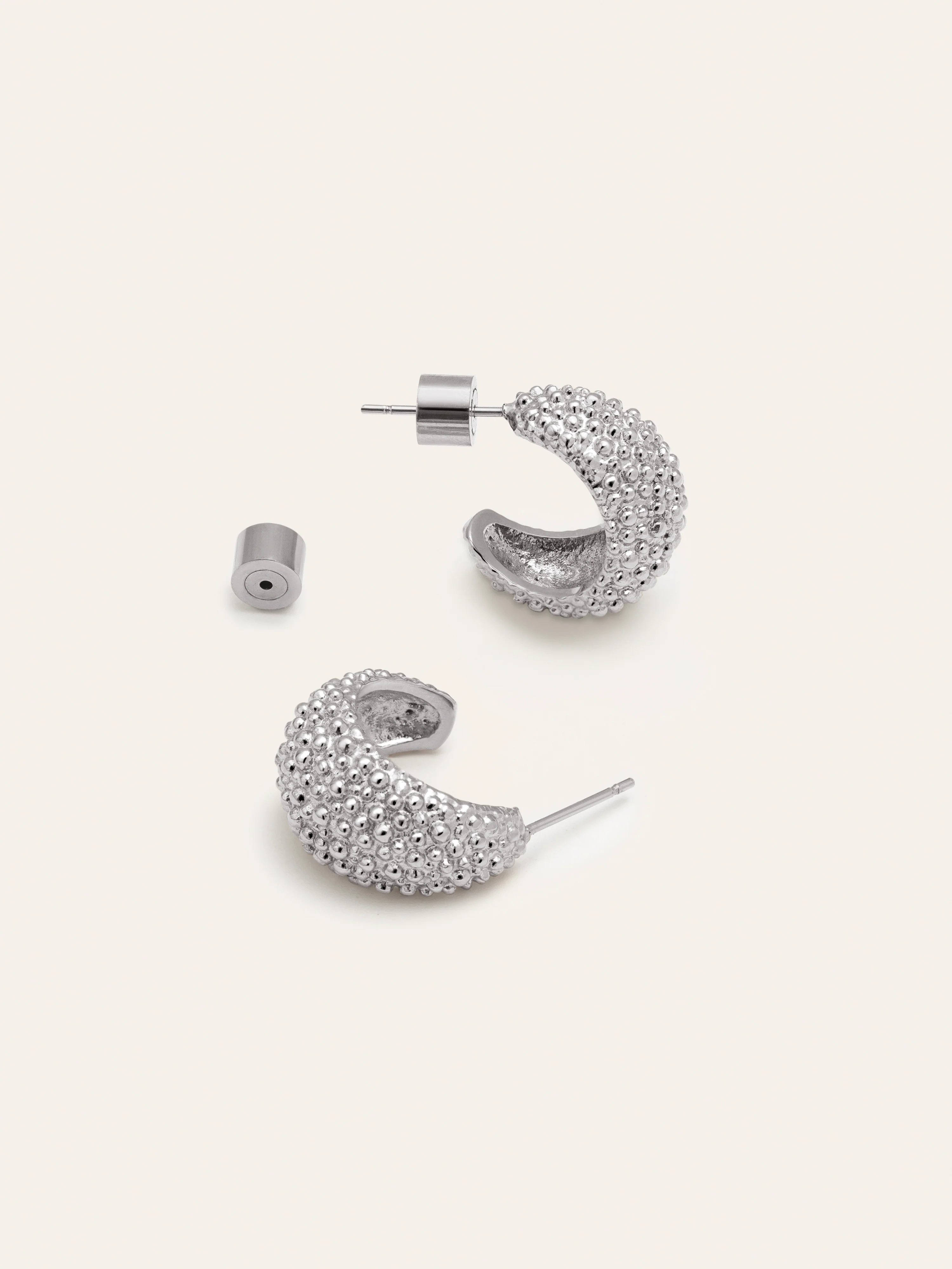 Pendientes Aro Antique Acero - Image 3