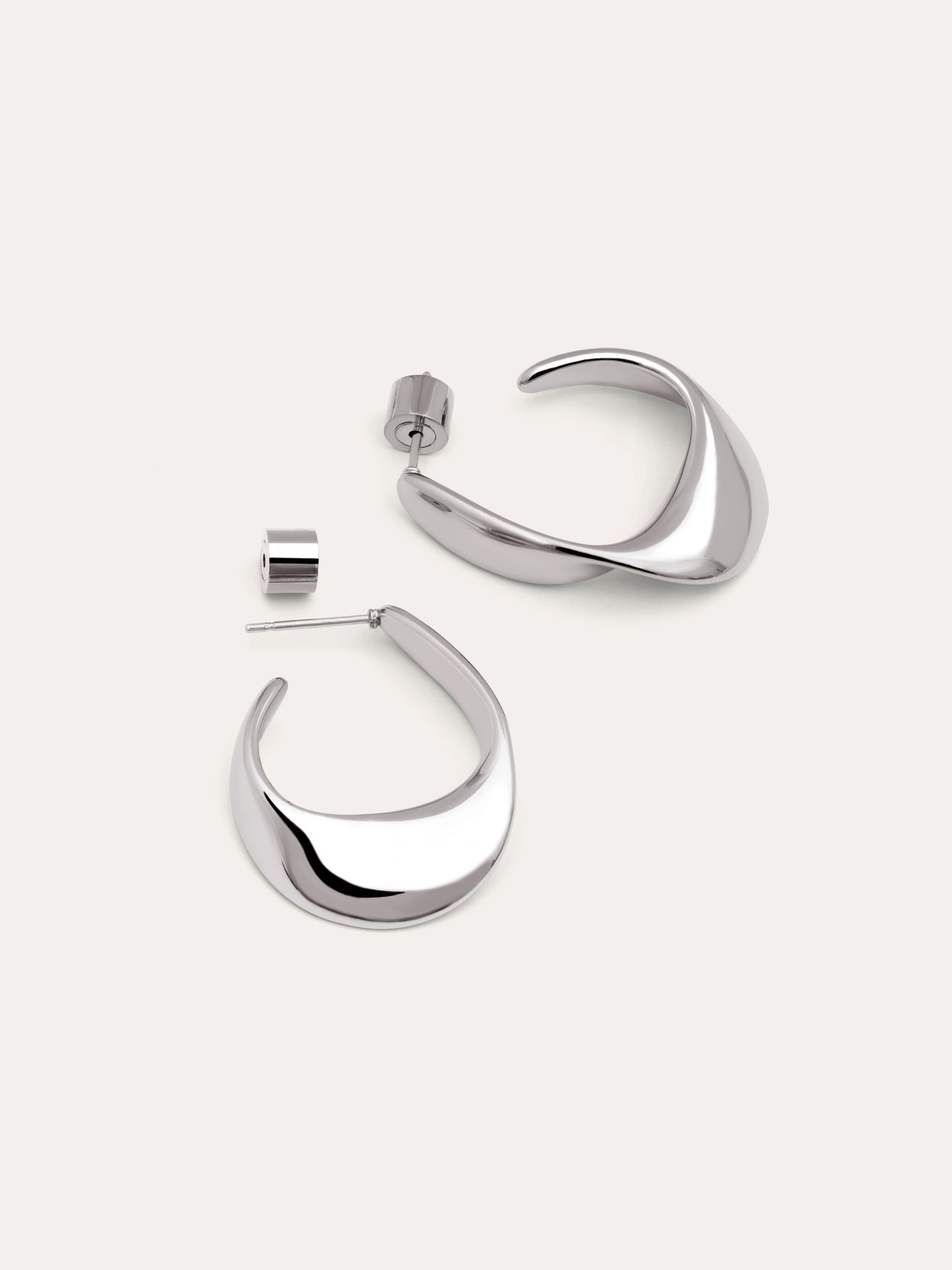 Pendientes Aro Greta Acero - Image 3