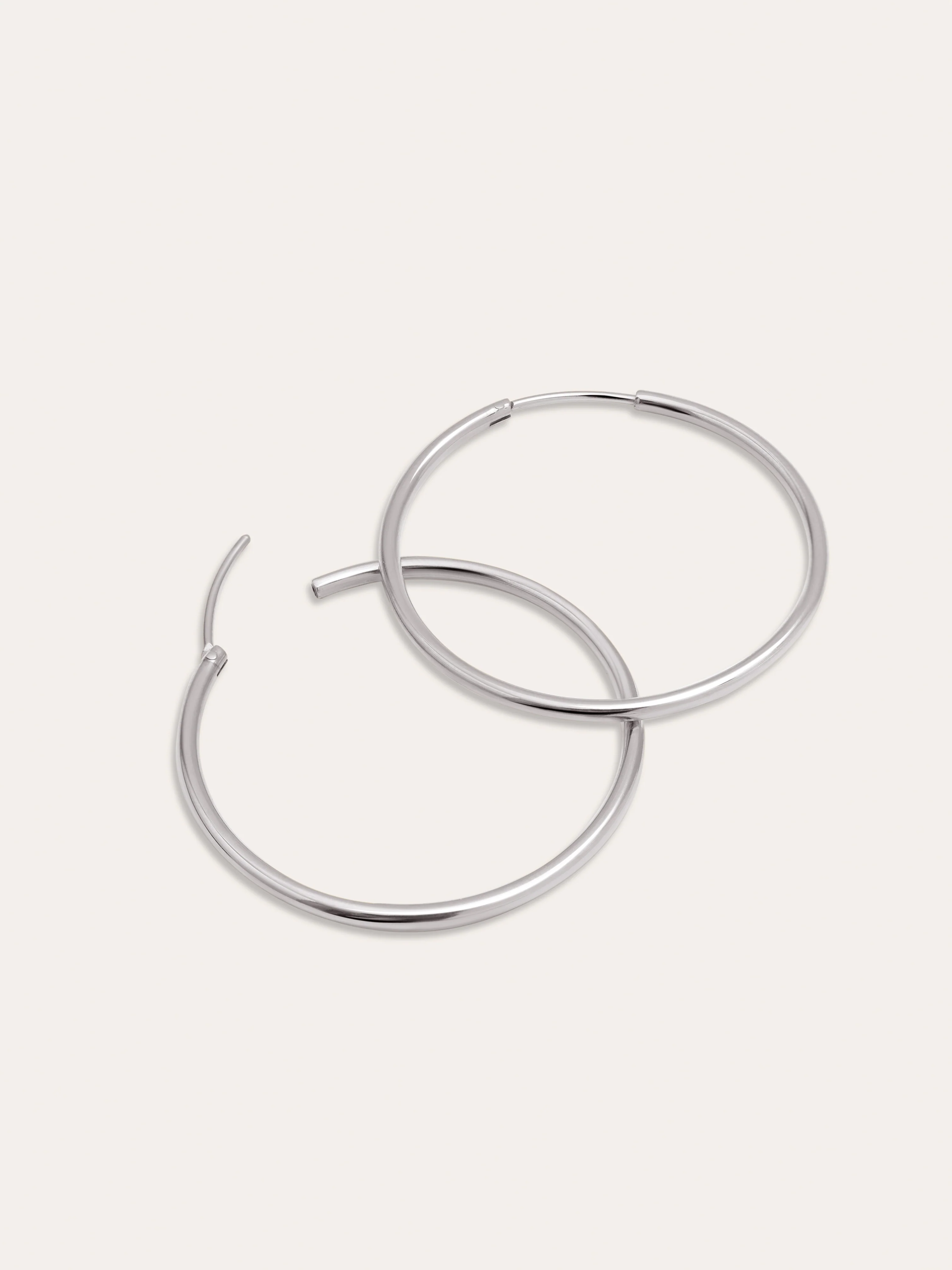 Pendientes Aro Maria L Acero - Image 3