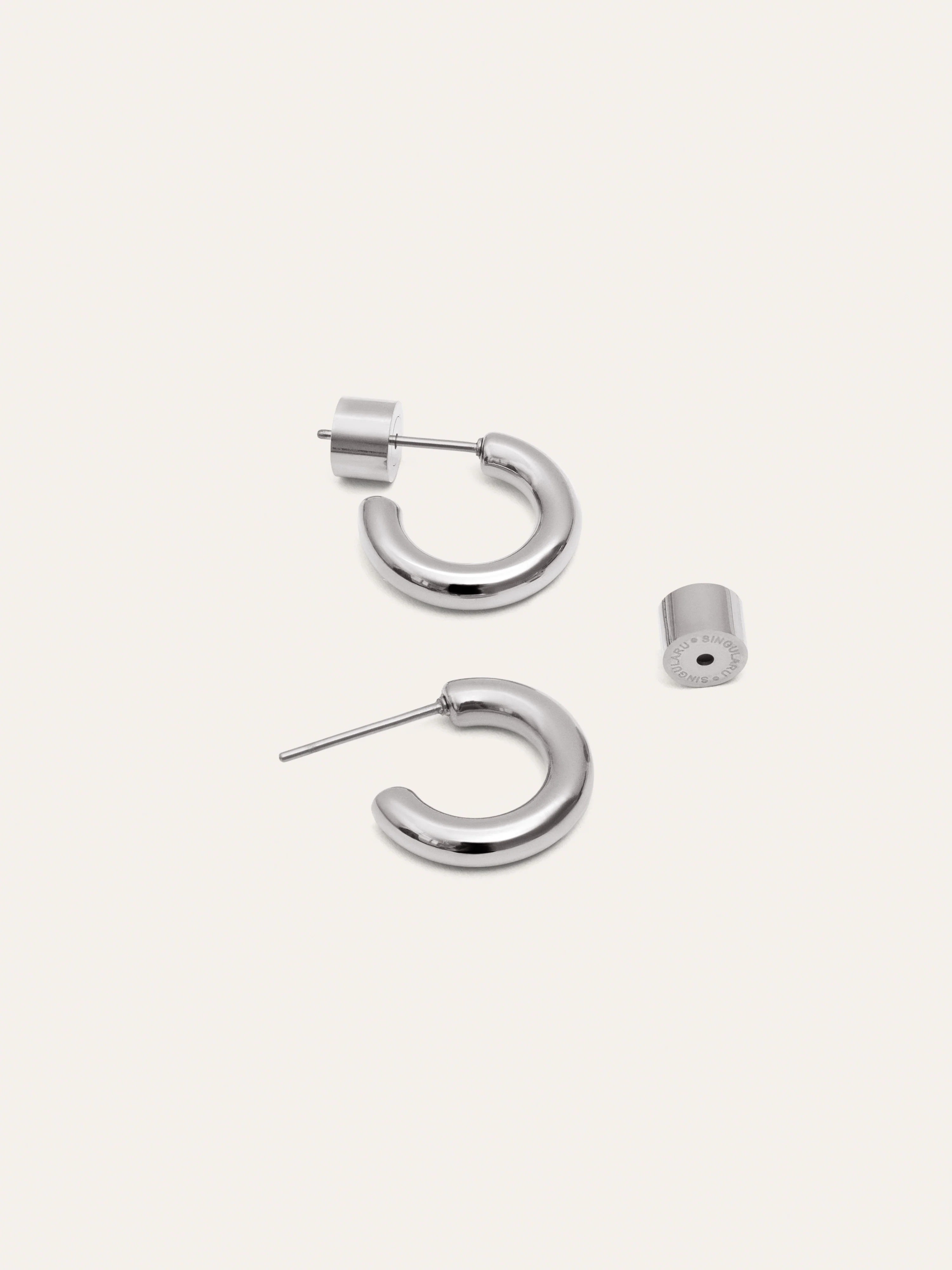Pendientes Aro Nairo Acero - Image 3